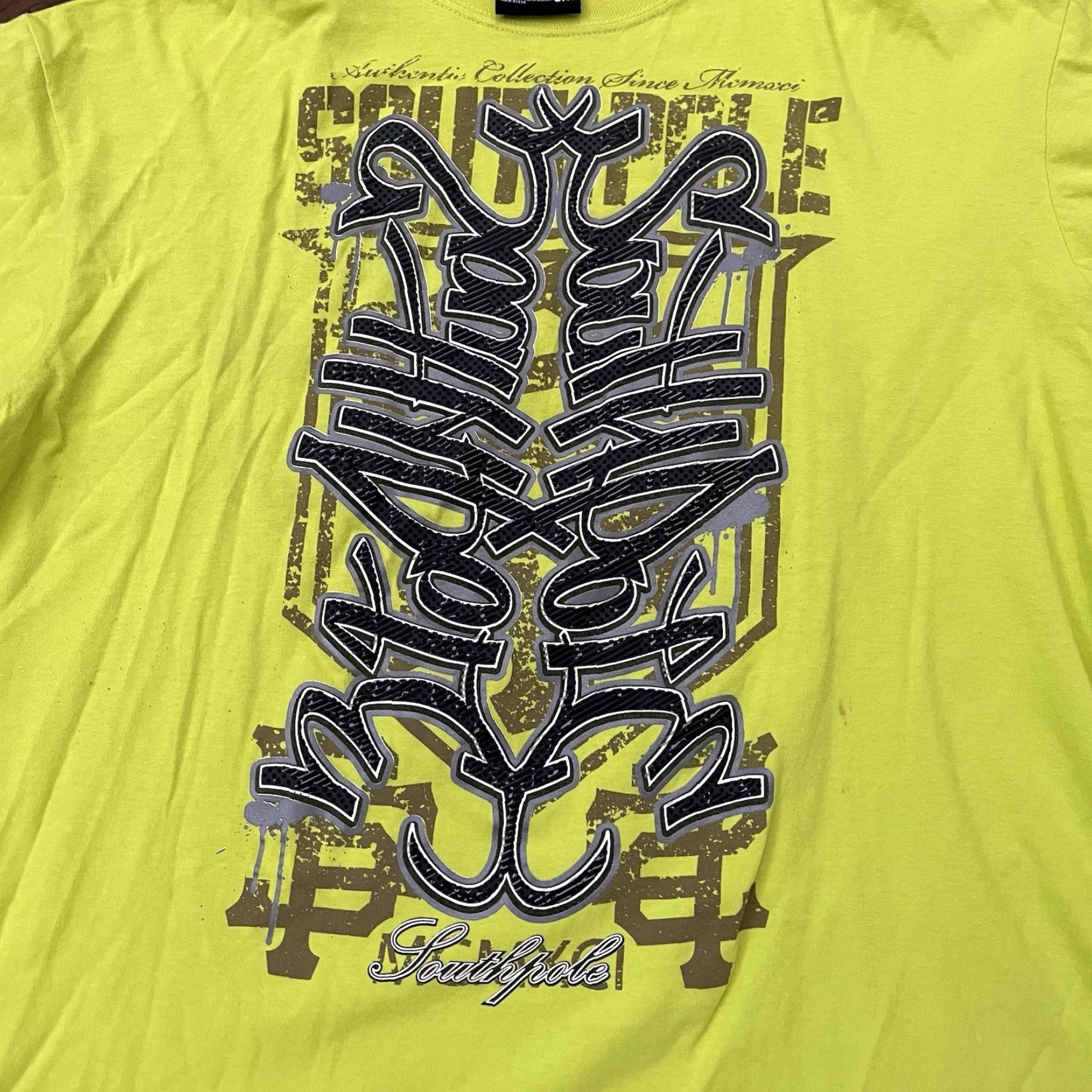 Southpole VINTAGE Southpole T-Shirt Graphic Print 3XL Unisex Adults Green Crew Neck Short Sleeve Size US XXL / EU 58 / 5 - 2 Thumbnail
