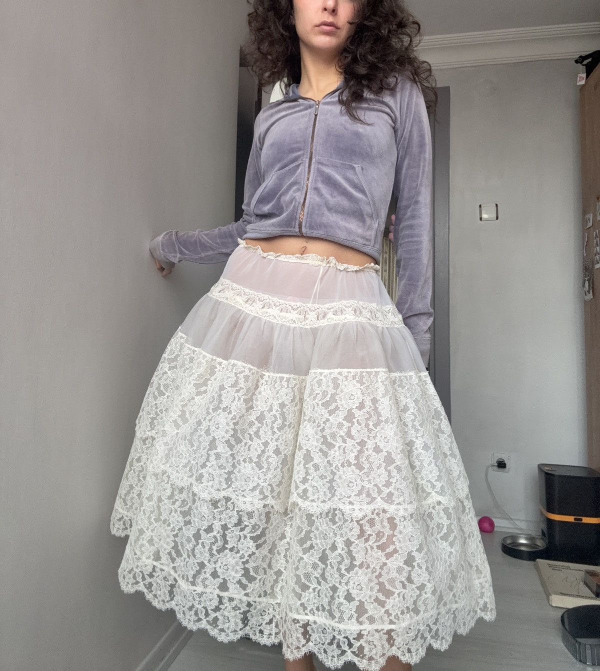 Vintage Vintage petticoat Size 26" / US 2 / IT 38 - 2 Thumbnail
