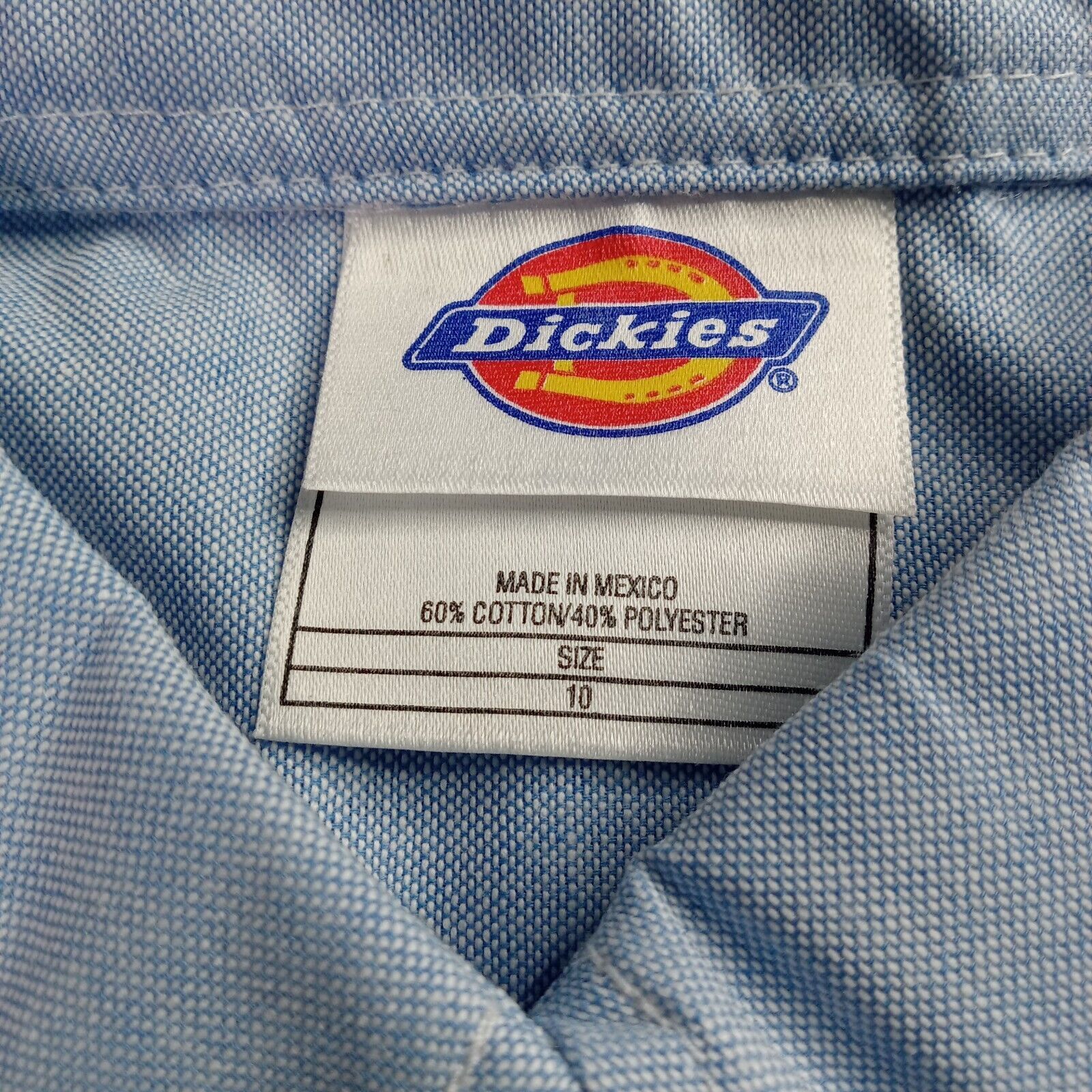 Dickies Vintage Dickies Womens Blue Oxford Button Work Shirt Size 10 Size L / US 10 / IT 46 - 5 Thumbnail