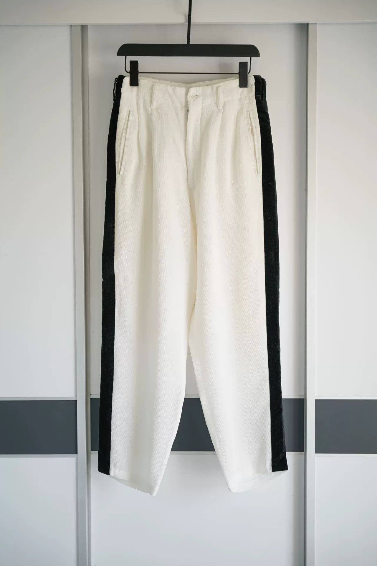 Yohji Yamamoto Yohji Yamamoto Velvet Patchwork Trousers Size US 37 - 1 Thumbnail