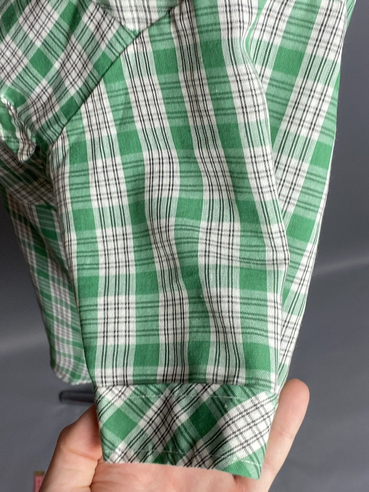 Wrangler VTG 70s Wrangler Snap Western Plaid Short Sleeve Shirt sz 20 Size S / US 4 / IT 40 - 13 Thumbnail