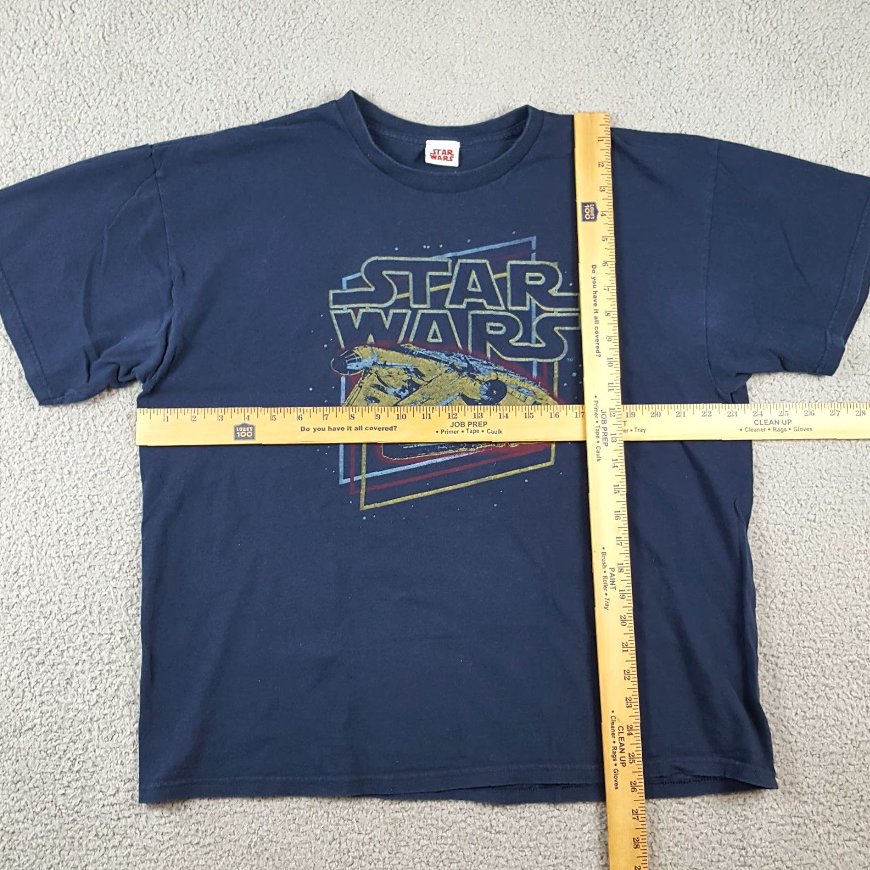 Star Wars VINTAGE Star Wars Millennium Falcon T-Shirt XL Blue Retro Y2K Movie Promo Mens Size US XL / EU 56 / 4 - 6 Thumbnail