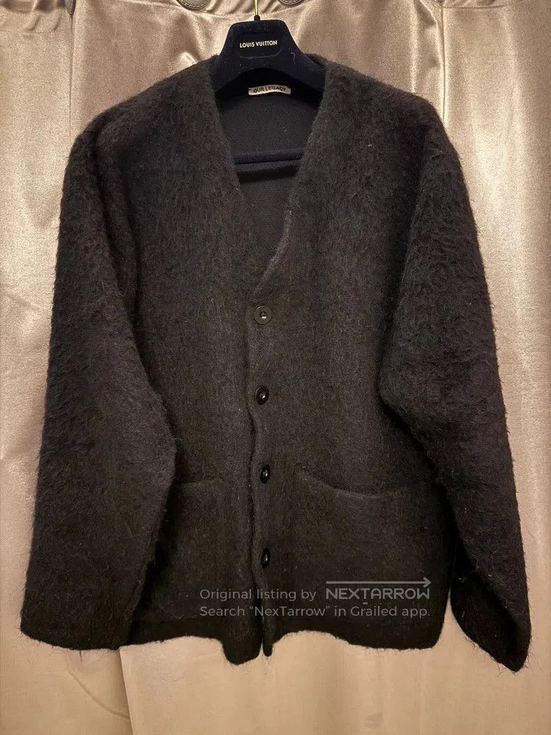 Our Legacy Our Legacy Black Mohair Knit Cardigan. Size US L / EU 52-54 / 3 - 1 Thumbnail