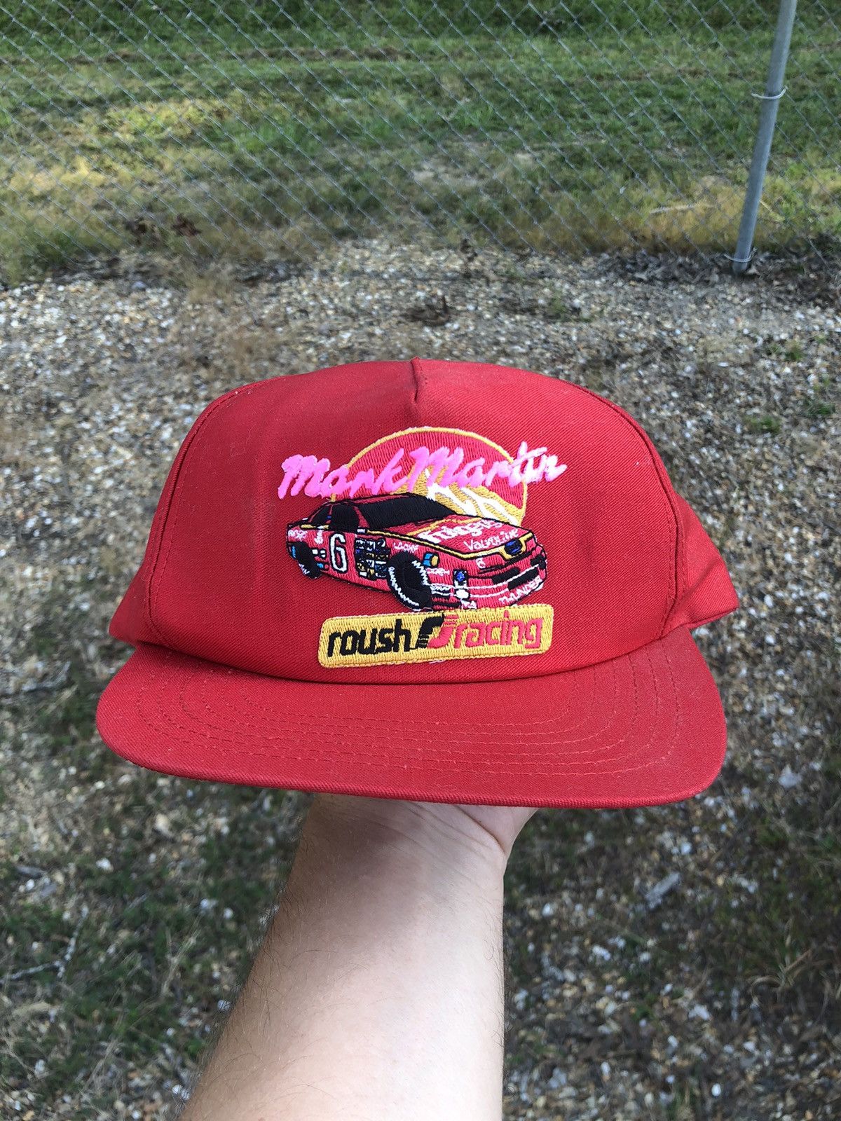 NASCAR Vintage Mark Martin Hat Cap Snap Back One Size Red NASCAR Size ONE SIZE - 2 Thumbnail