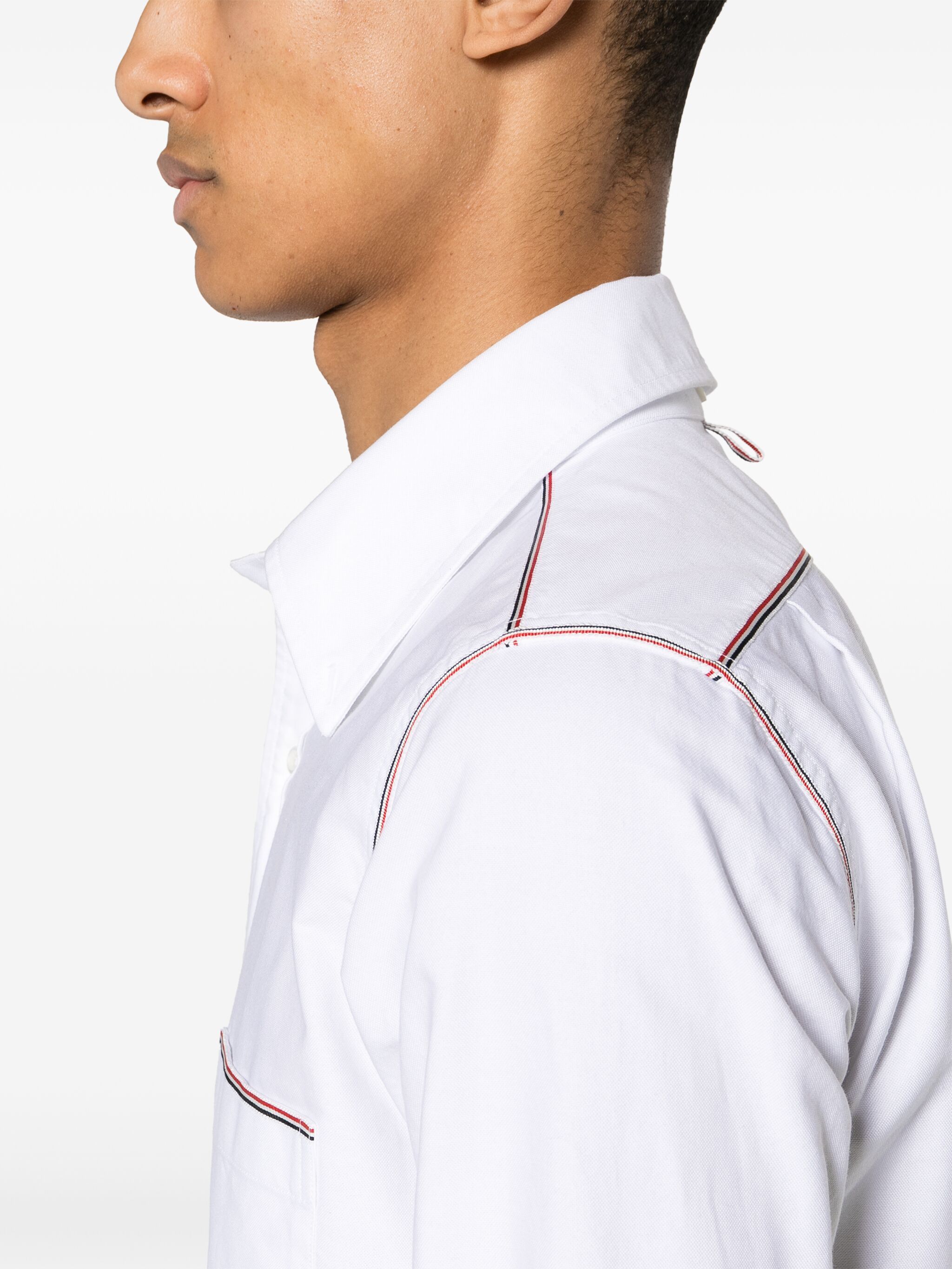 Thom Browne o1s22i1n1224 Button-down Shirt in White Size US M / EU 48-50 / 2 - 5 Thumbnail
