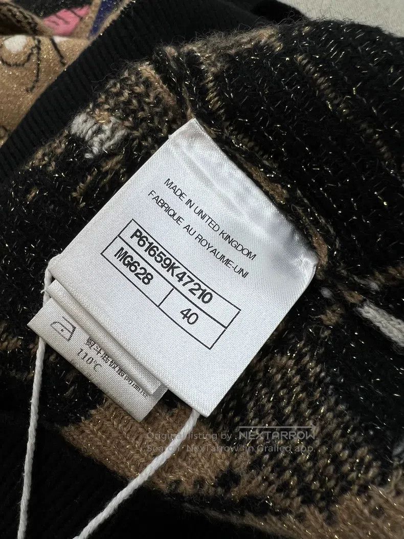 Chanel Chanel Egyptian series black and pink beetle pattern knitt Size S / US 4 / IT 40 - 9 Thumbnail