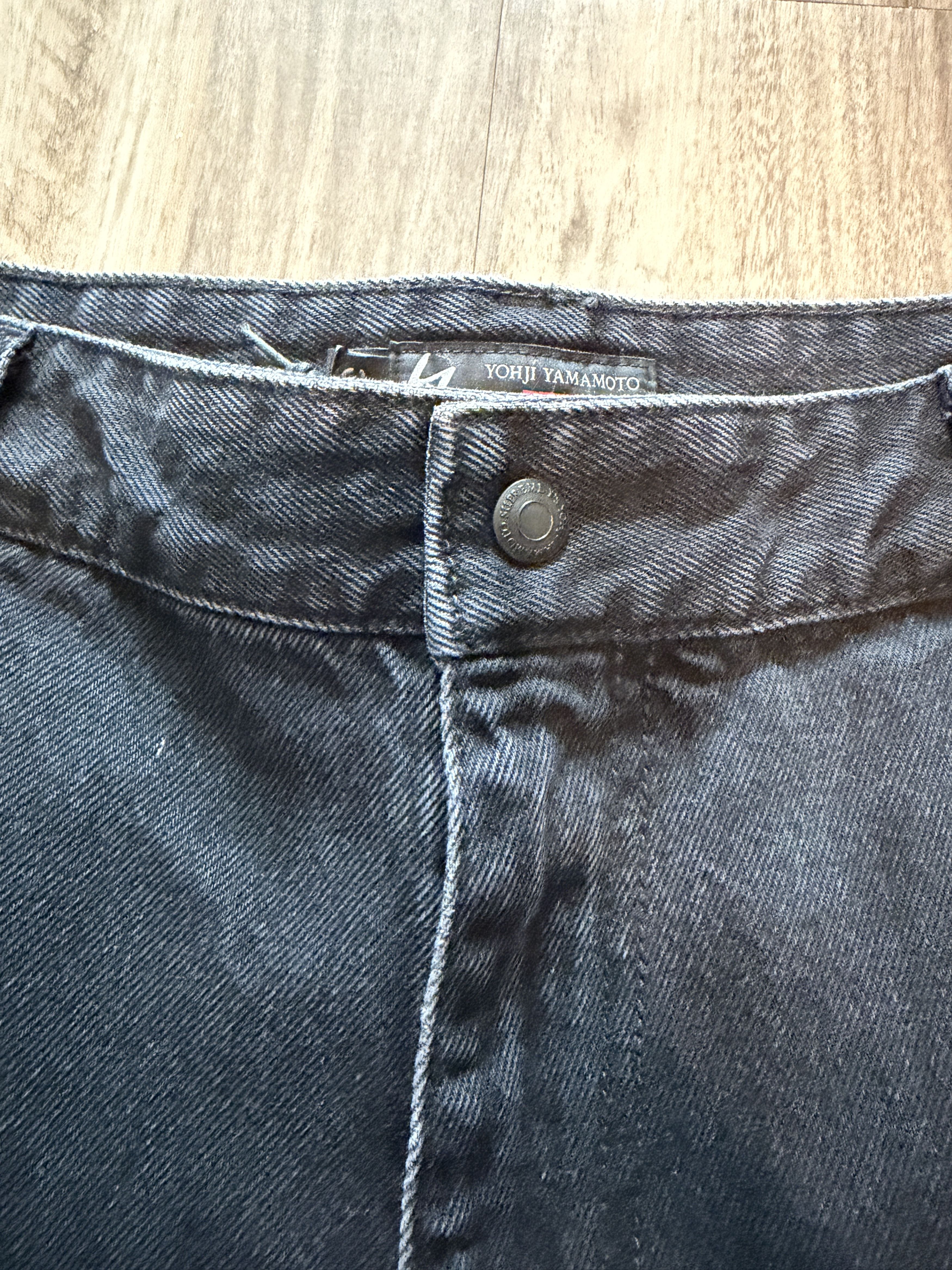 Supreme × Yohji Yamamoto Supreme x Y's Denim Utility Cargo Pant Jeans Black Size US 34 / EU 50 - 5 Thumbnail