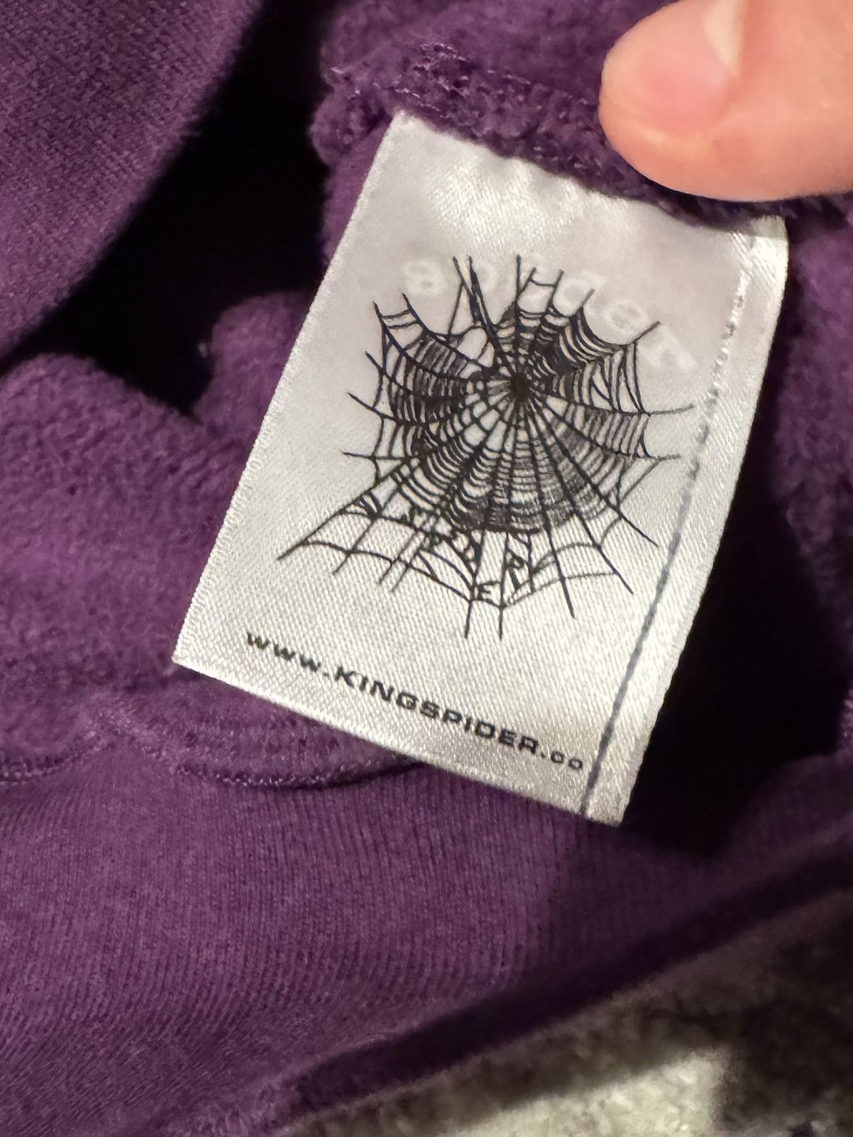 Sp5der PURPLE STAR OG WEB V2 HOODIE Size US S / EU 44-46 / 1 - 5 Thumbnail
