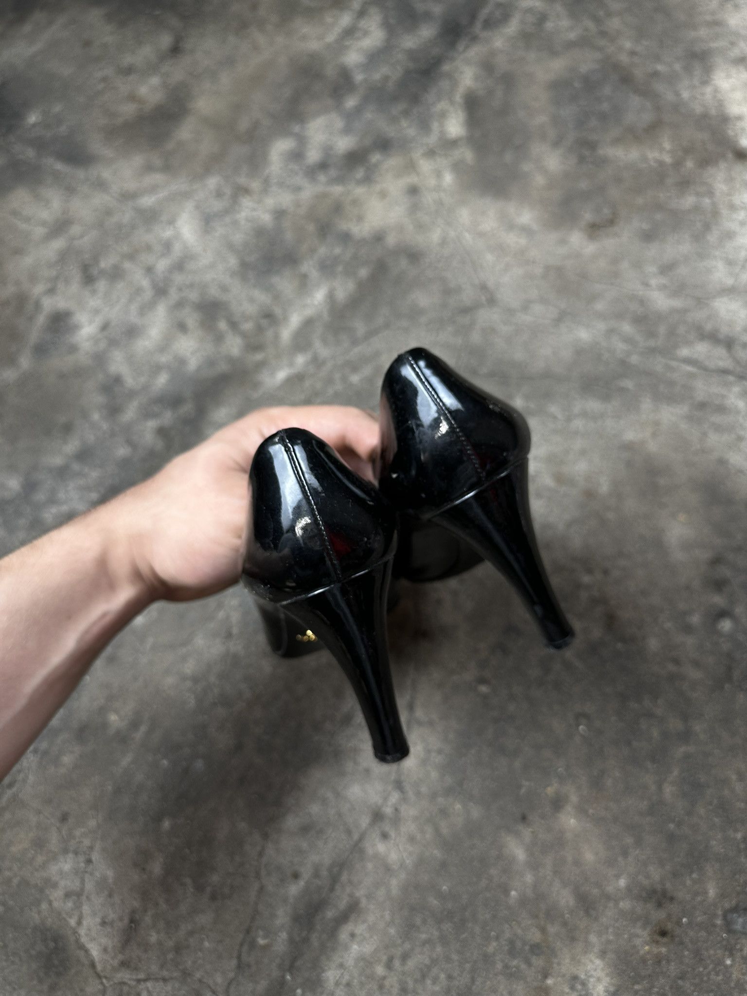 Prada Vintage Prade Leather Heels Size US 5 / IT 35 - 6 Thumbnail