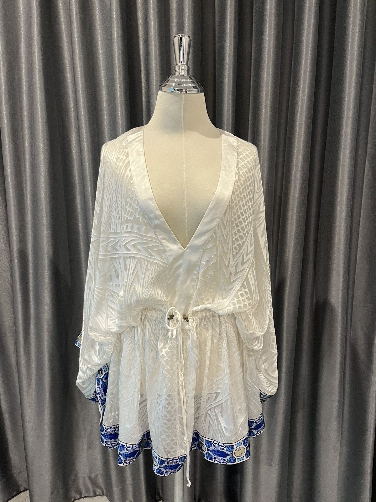 image of Vintage Women’S Tunic Just Cavalli Silk Size S in White, Women's