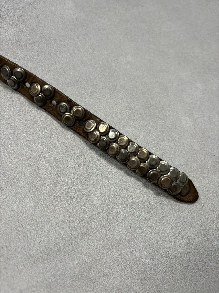 Vintage Vintage Leather Belt Style Metal Parts Rhinestones Style Wit Size ONE SIZE - 7 Thumbnail