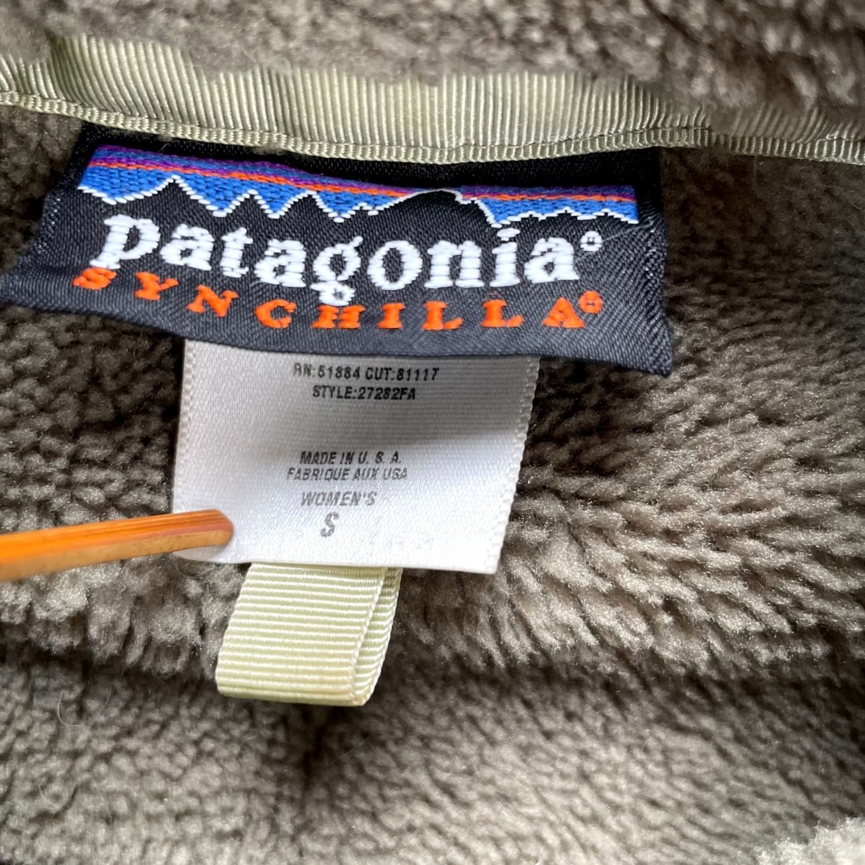 Patagonia VINTAGE Patagonia Jacket Womens Small Green Synchilla Sherpa Fleece Coat Mock Jacket Zip Full Zip Pockets 90s USA Outdoor Casual Travel Size S / US 4 / IT 40 - 4 Thumbnail