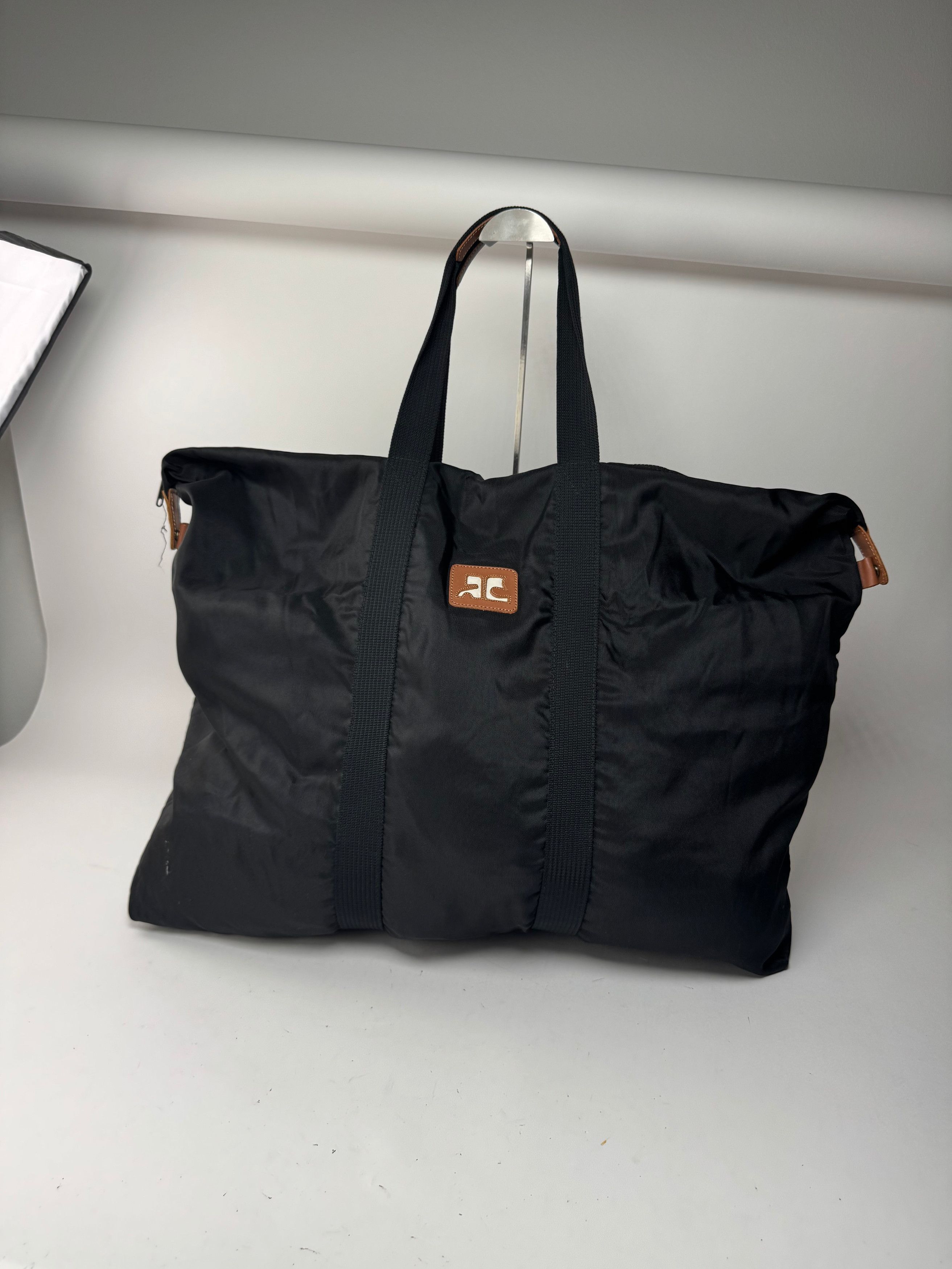 Courreges Vintage Travel bag black Size ONE SIZE - 1 Thumbnail