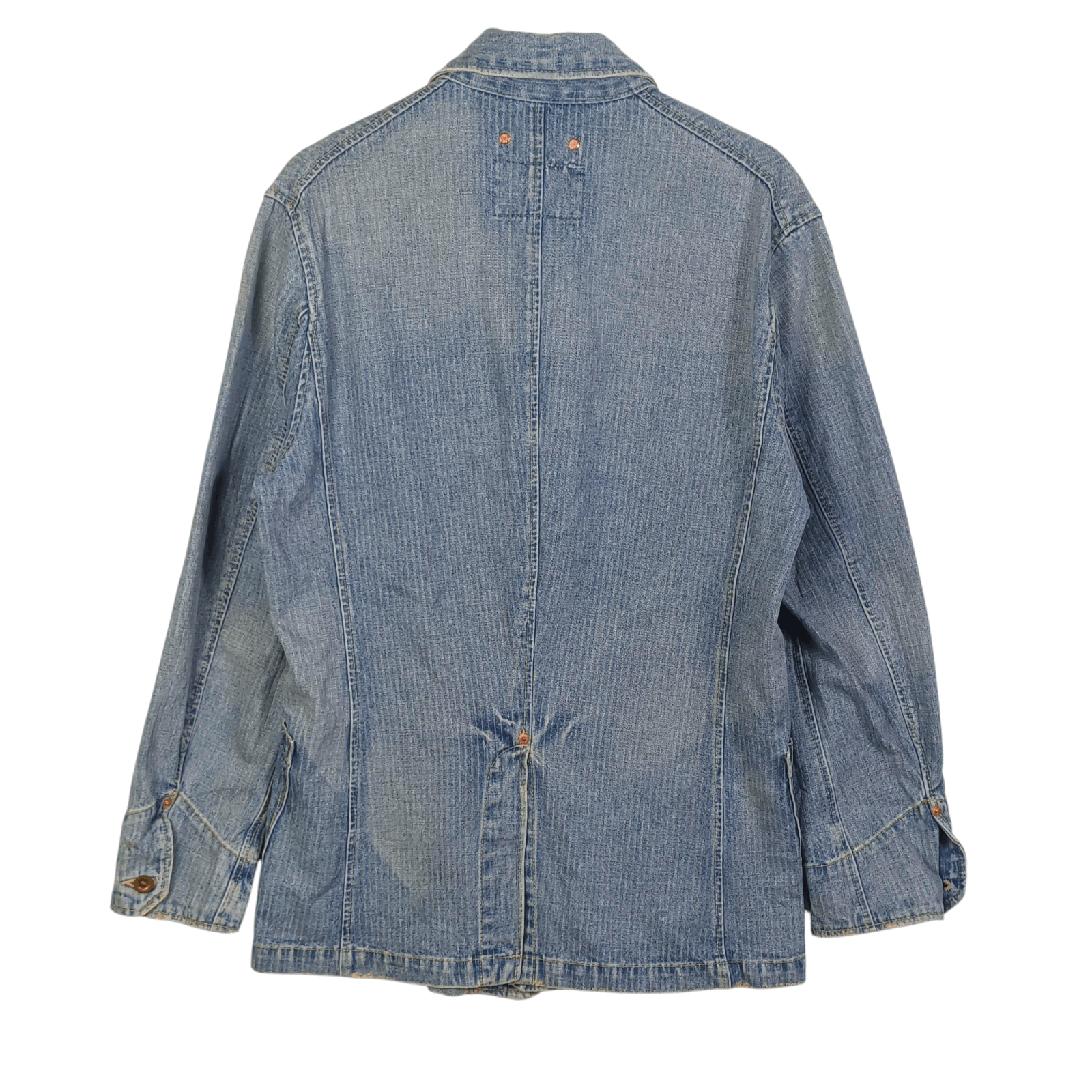 Levi's Vintage Clothing 🔥 Levi's Red Loop Hikory Chroe Denim Jacket Size US M / EU 48-50 / 2 - 3 Thumbnail