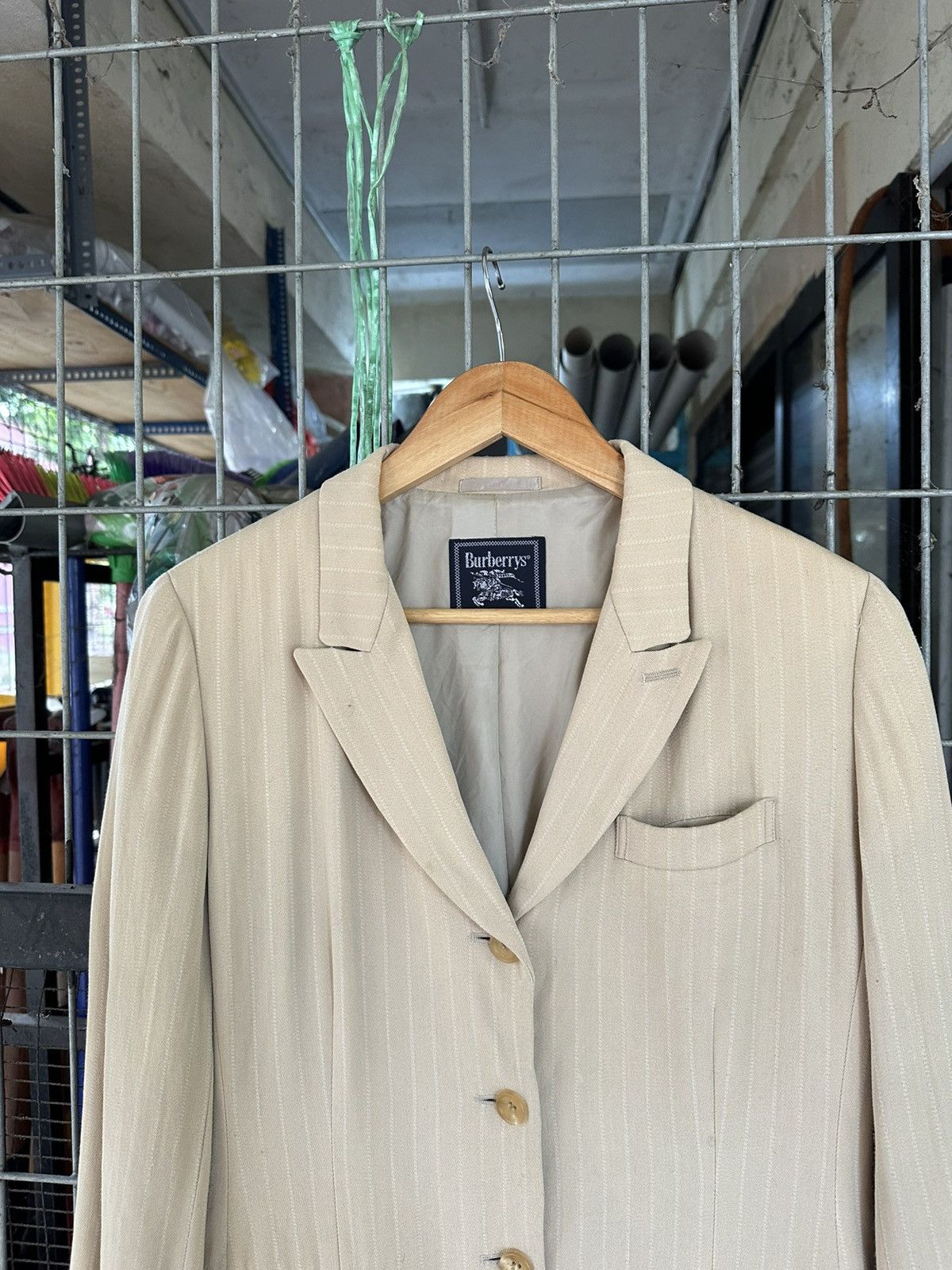 Burberry Burberry Prorsum Cream Blazer Jacket (Woman) Size US M / EU 48-50 / 2 - 4 Thumbnail