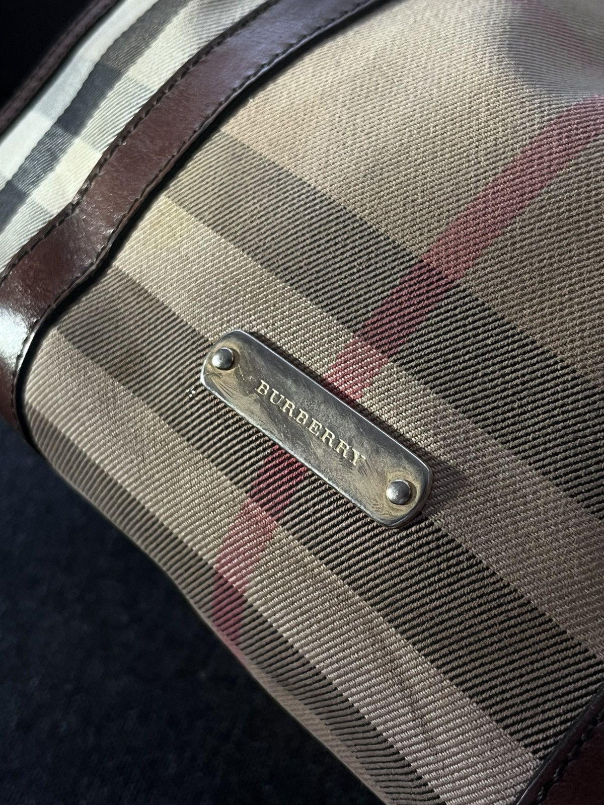 Burberry Vintage luxury Burberry bowling handl bag Size ONE SIZE - 3 Thumbnail