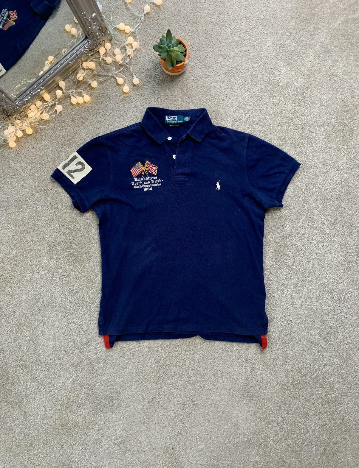 Rugby Ralph Lauren Vintage Polo Ralph Lauren Rugby USA012 Big Logo y2k Size US M / EU 48-50 / 2 - 2 Thumbnail