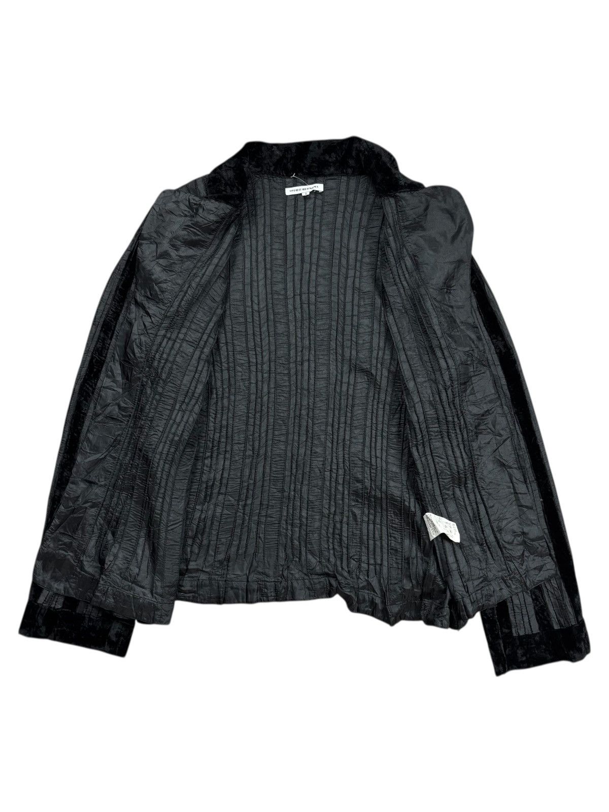 Japanese Brand Archive Yoshiki Hishinuma - Pleats Mix Velour Top Jacket Size M / US 6-8 / IT 42-44 - 2 Thumbnail
