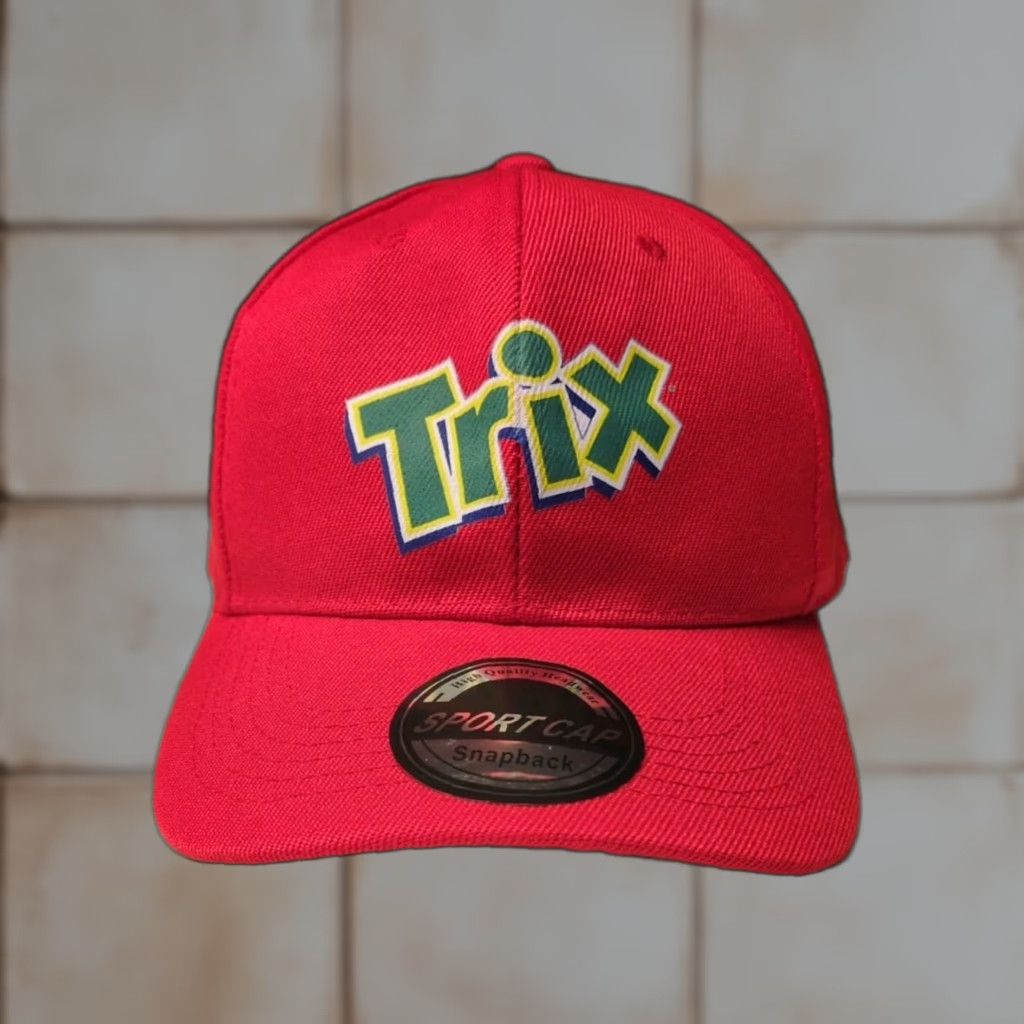 Logo 7 Trix Logo Unisex Surf Cap Baseball Hat Red Adjustable One Size Fits All Cereal Cap Trucker Hat 80s 90s Cartoon Rabbit Beach Animals Funny Size ONE SIZE - 1 Thumbnail