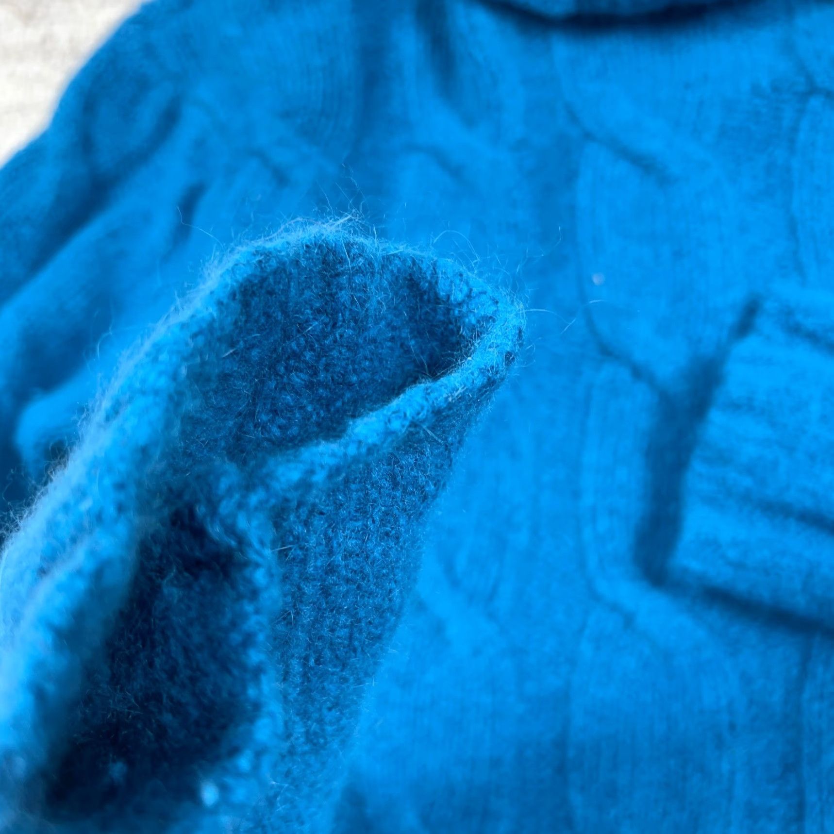 Eddie Bauer Eddie Bauer Women Sweater Large Blue Wool Cable Knit Turtle Neck Pullover Crew Neck Knitting Size L / US 10 / IT 46 - 4 Thumbnail