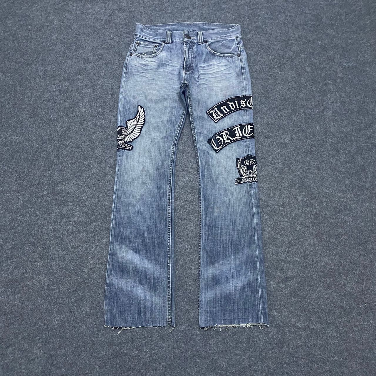 If Six Was Nine Origin Jeans Patchwork Japanese Brand Flare Denim Size US 30 / EU 46 - 1 Thumbnail