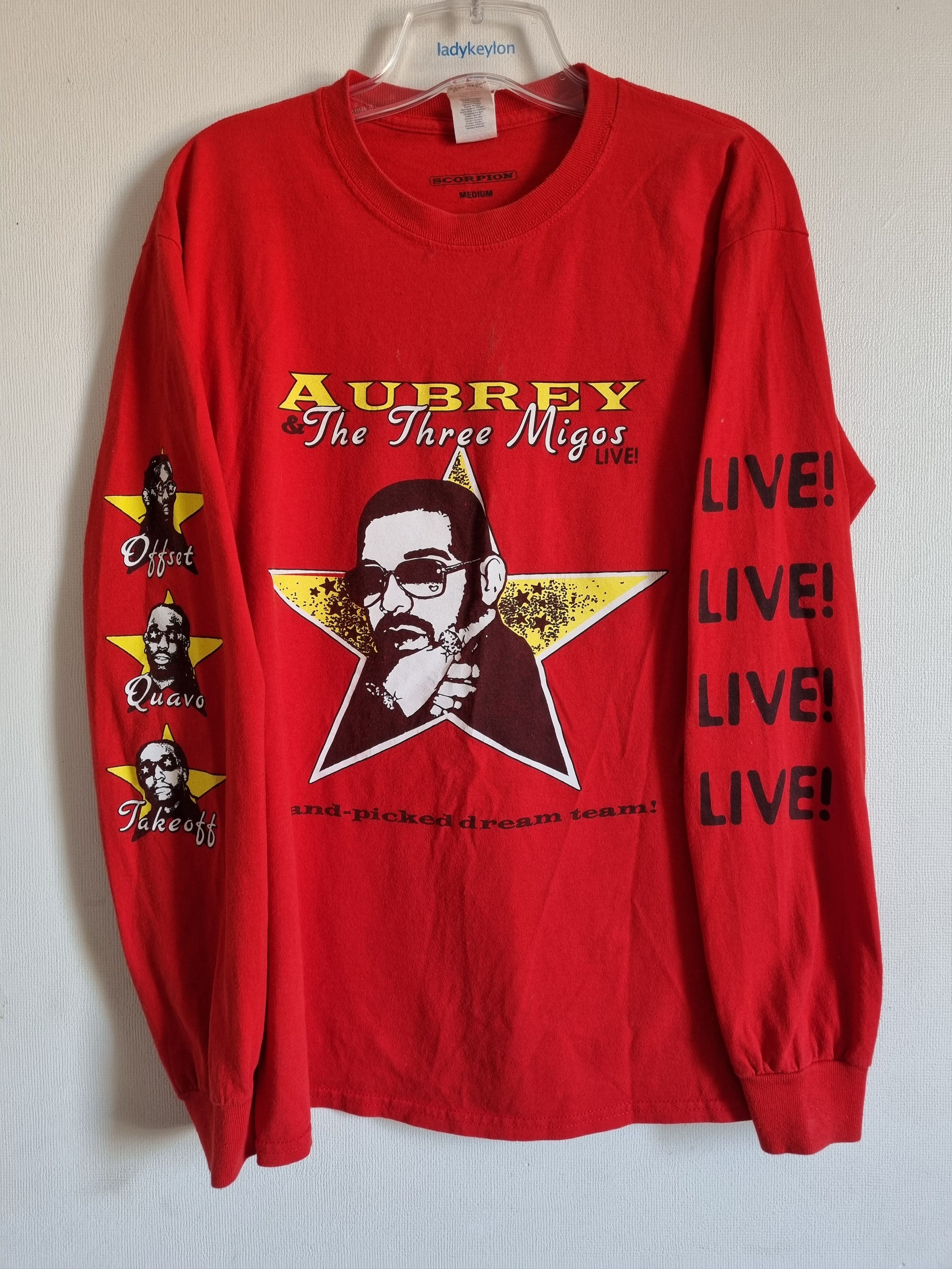 Drake × Migos × Rap Tees Drake tee "Aubrey & the migos" scorpion 18 Size US M / EU 48-50 / 2 - 1 Thumbnail