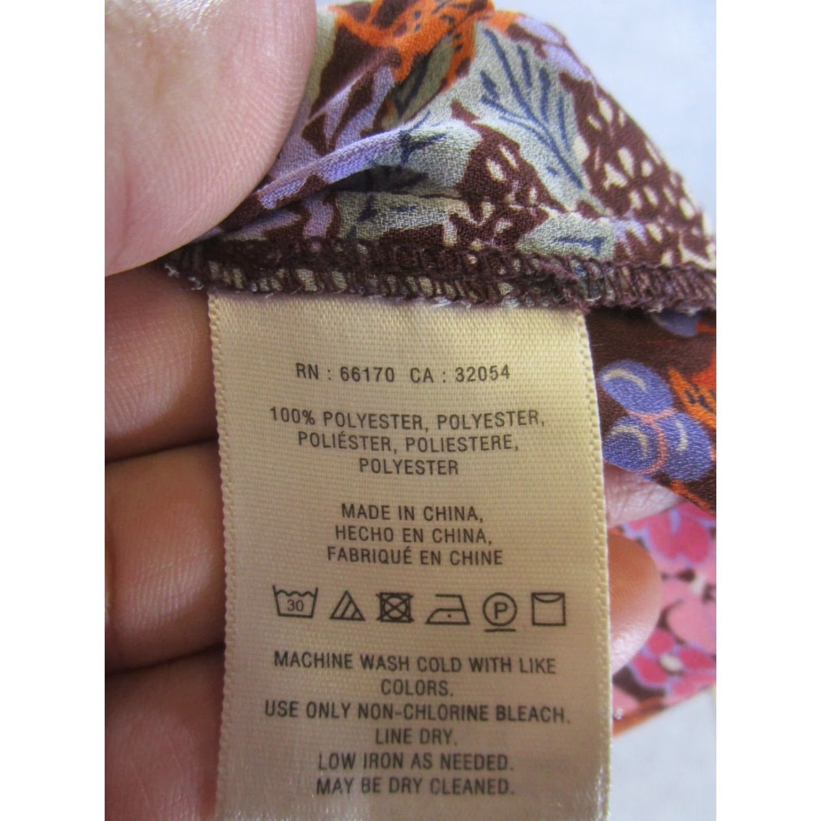 Vintage Maeve Shirt Womens Small Burgundy Red Floral Blouse Size S / US 4 / IT 40 - 7 Thumbnail