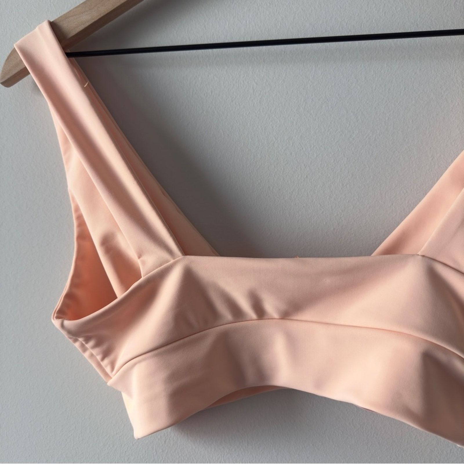 Other Lulus Triangle Bikini Top Light Orange Orange Stretch ruched Size S / US 4 / IT 40 - 4 Thumbnail