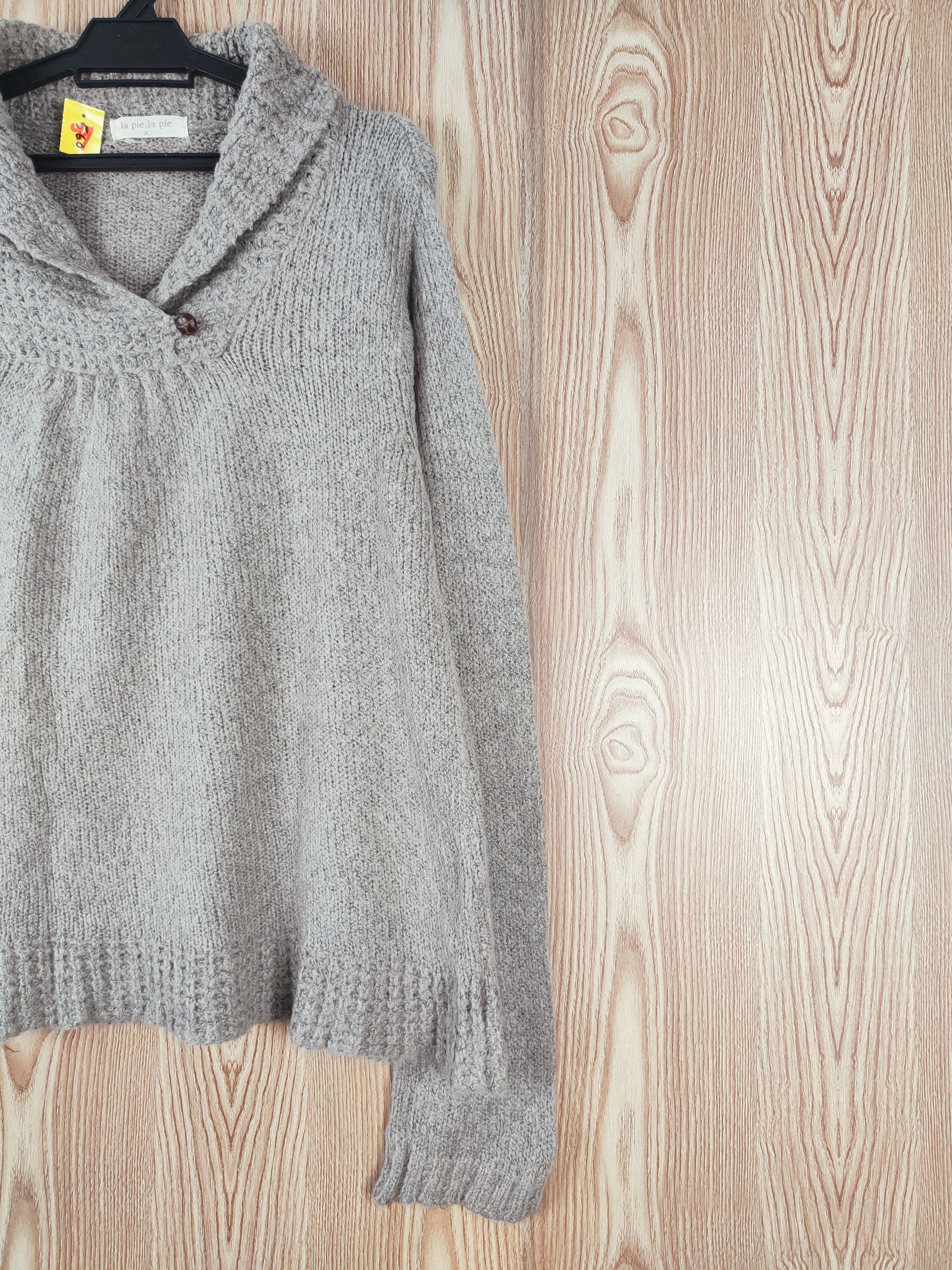 Japanese Brand La pie,La pie Brown Knitwear Sweatshirts #W296 Size L / US 10 / IT 46 - 5 Thumbnail