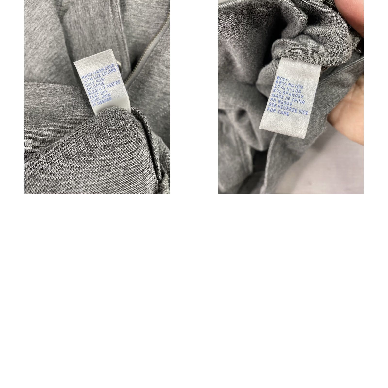 Doublet DG2 By Diane Gilman Moto Jacket M Gray Knit Zipper Heavyweight Double Breasted Long Sleeve Jacket Womens 90s Filtrable Striped? Size M / US 6-8 / IT 42-44 - 8 Thumbnail