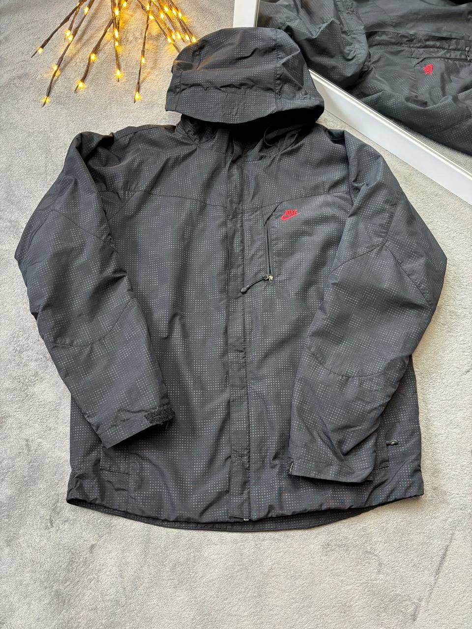 Nike × Vintage Vintage Nike air metro logo jacket black swoosh y2k Size US M / EU 48-50 / 2 - 1 Thumbnail