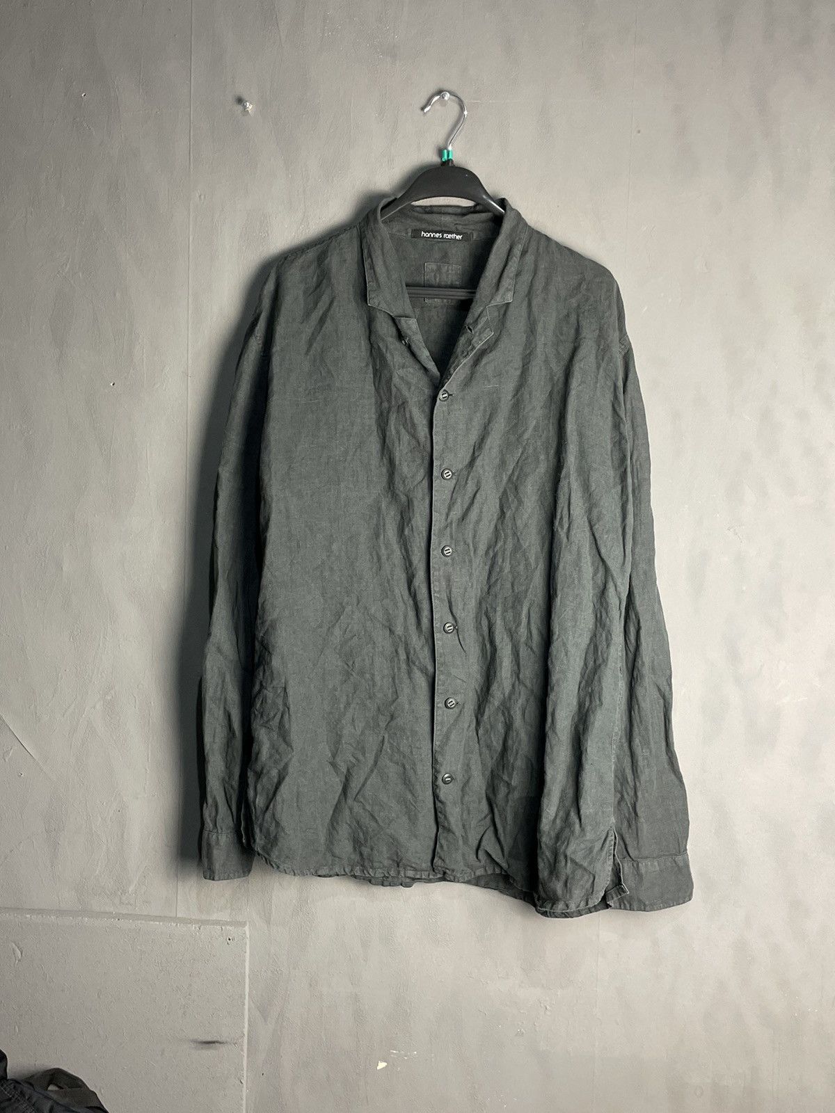 hannes roether HANNES ROETHER LINEN SHIRT Size US XXL / EU 58 / 5 - 1 Thumbnail