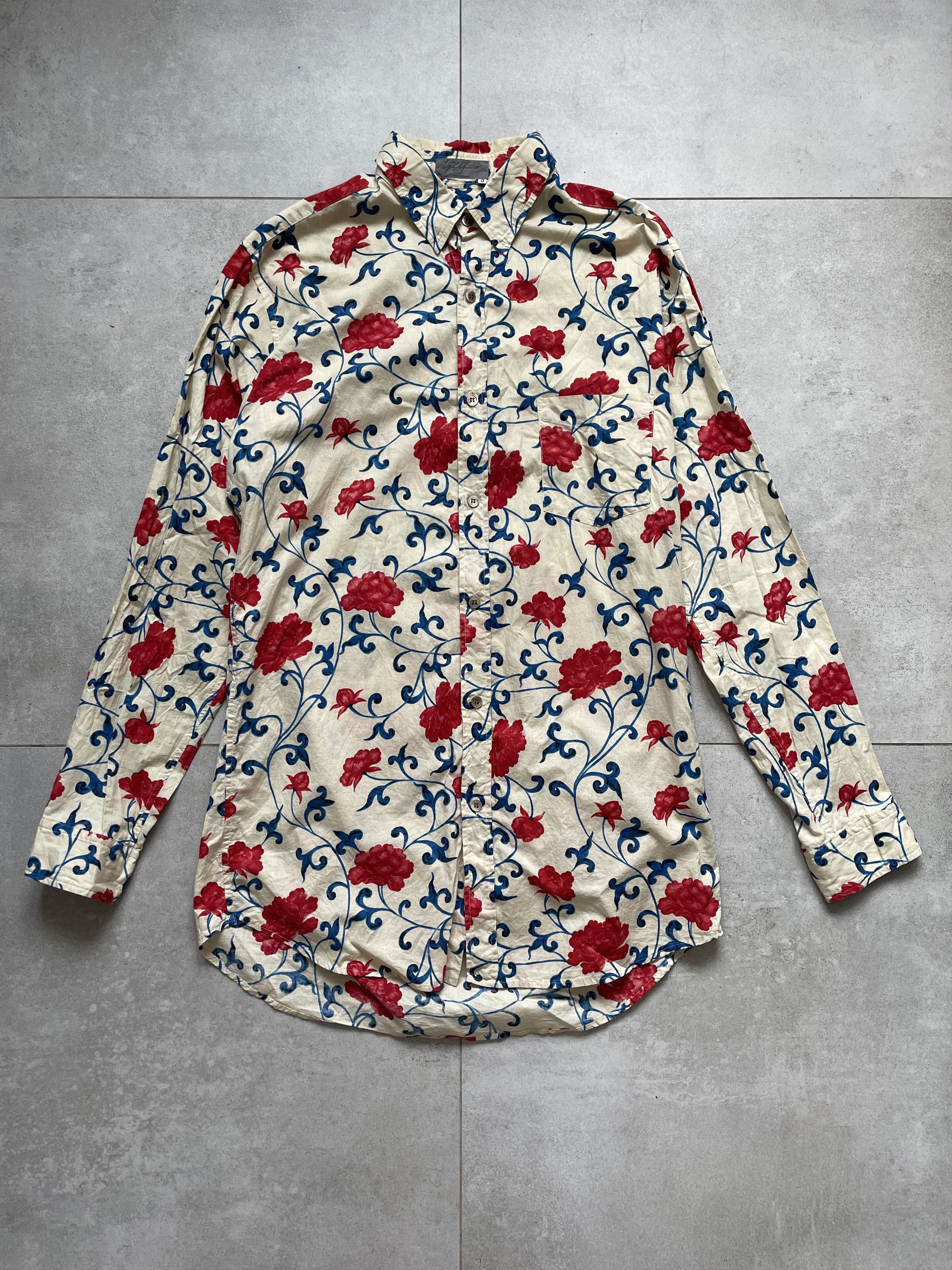 yohji yamamoto POUR HOMME シャツ Yohji Yamamoto yohji yamamoto pour homme 98ss flower