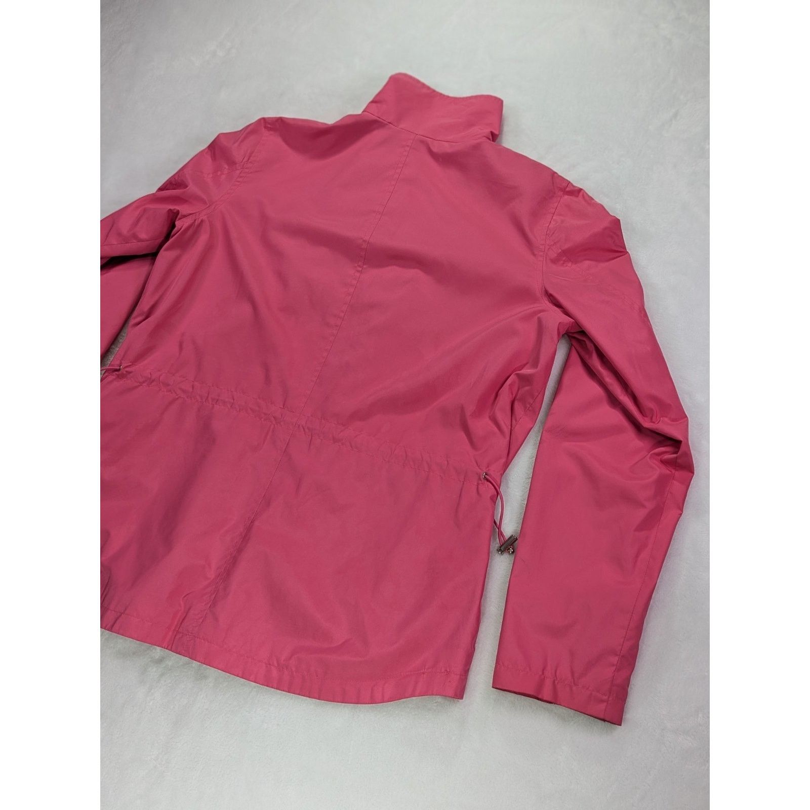 Lauren Ralph Lauren Size S Petite Pink Windbreaker Dual Zip w/Snap Overlay Lined Size S / US 4 / IT 40 - 12 Thumbnail