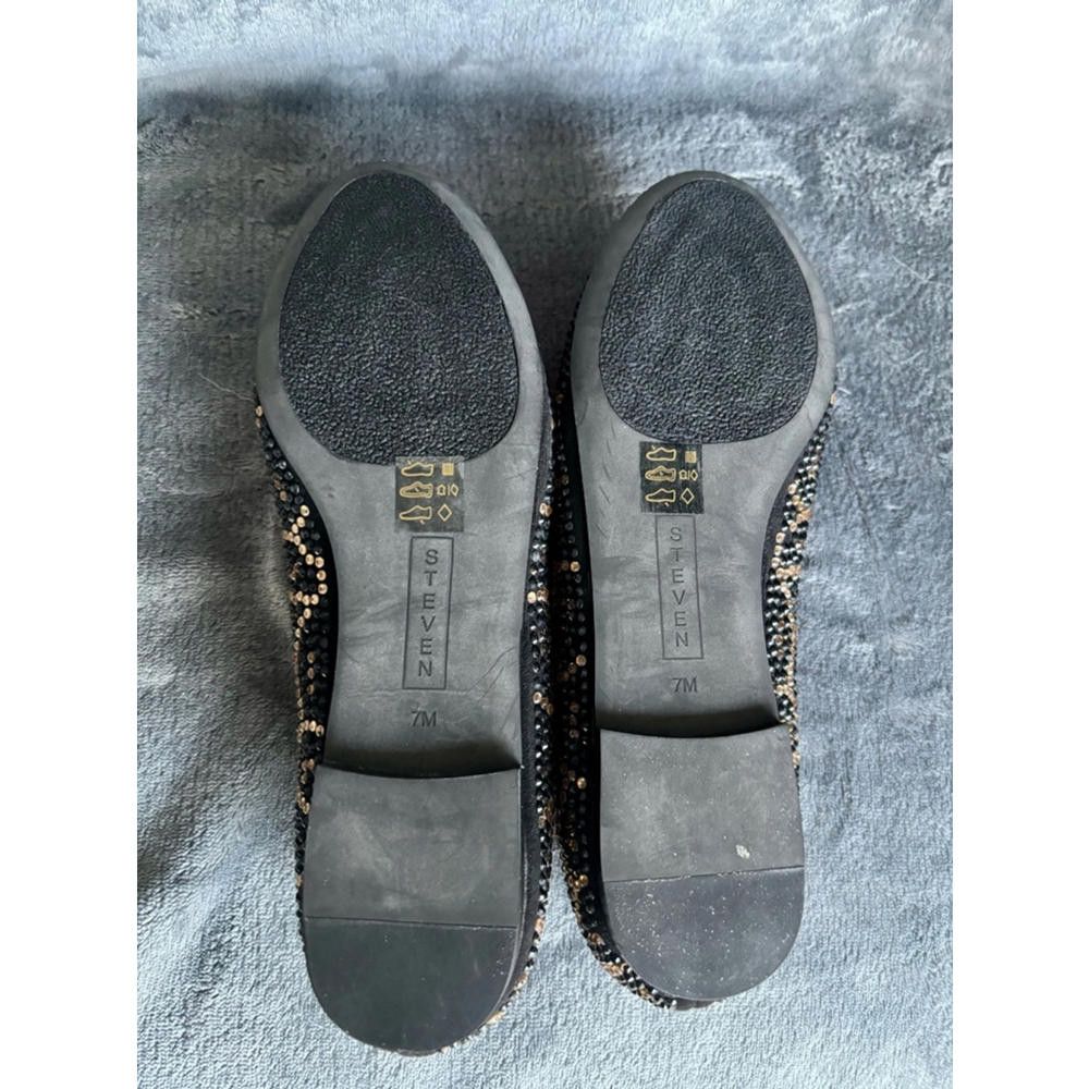 Designer Steven by Steve Madden Beaded Loafers Size US 7 / IT 37 - 4 Thumbnail