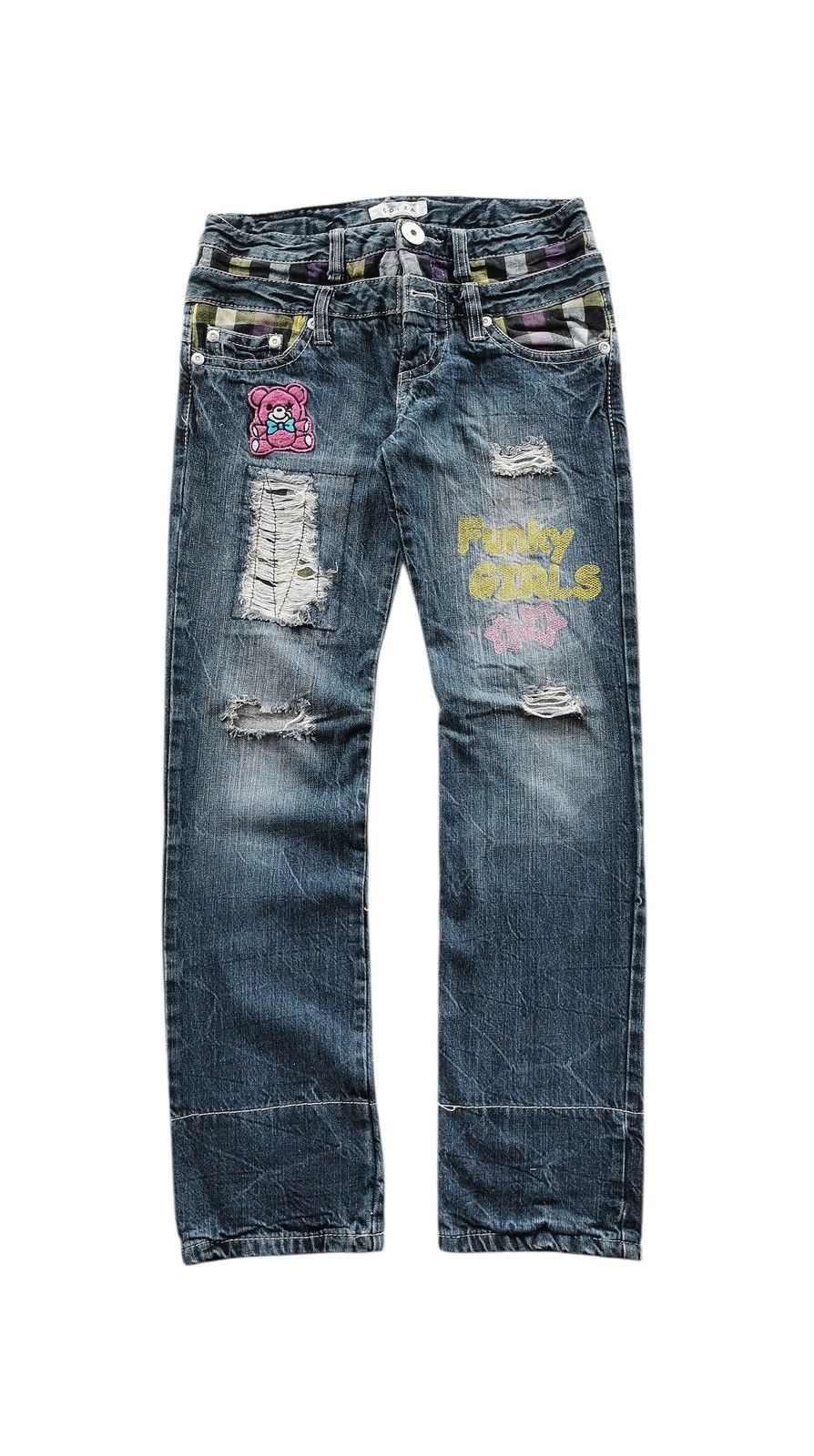 Kapital Colza Jeans Double Waist Funky Girl 🟦 A830 Size 28" / US 6 / IT 42 - 1 Thumbnail
