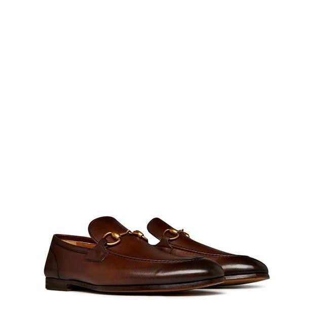 Gucci GUCCI Men'S Horsebit Leather Jordaan Loafers Size US 8 / EU 41 - 4 Thumbnail