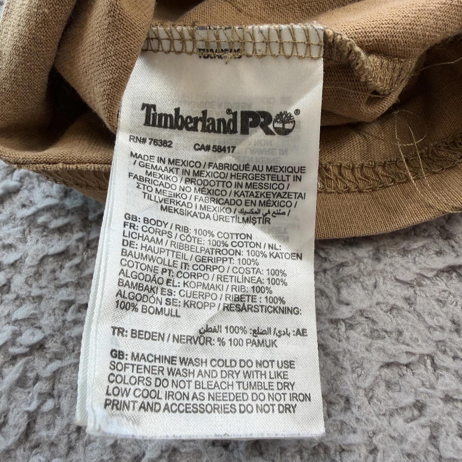 Timberland Timberland PRO Pocket T Shirt Mens Medium Tan Workwear Heavy Size US M / EU 48-50 / 2 - 6 Thumbnail