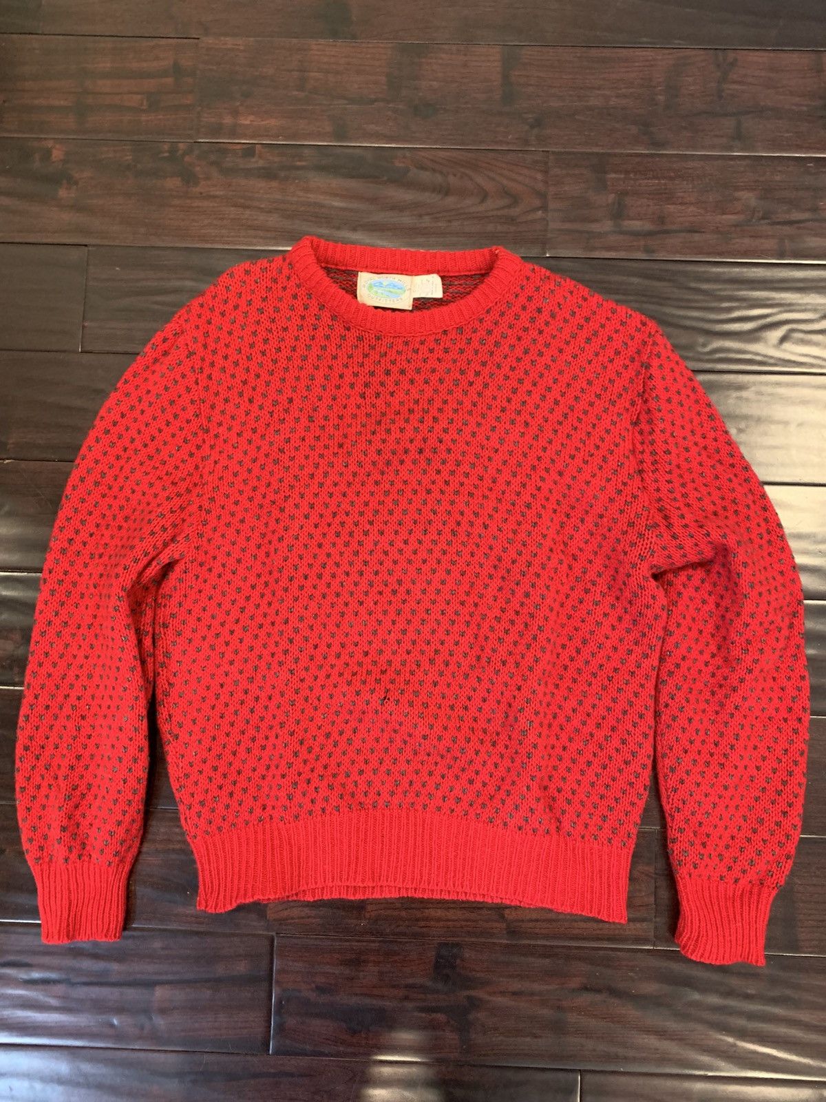 Vintage 90s Royal north mills outfitters red wool sweater Size US L / EU 52-54 / 3 - 1 Thumbnail