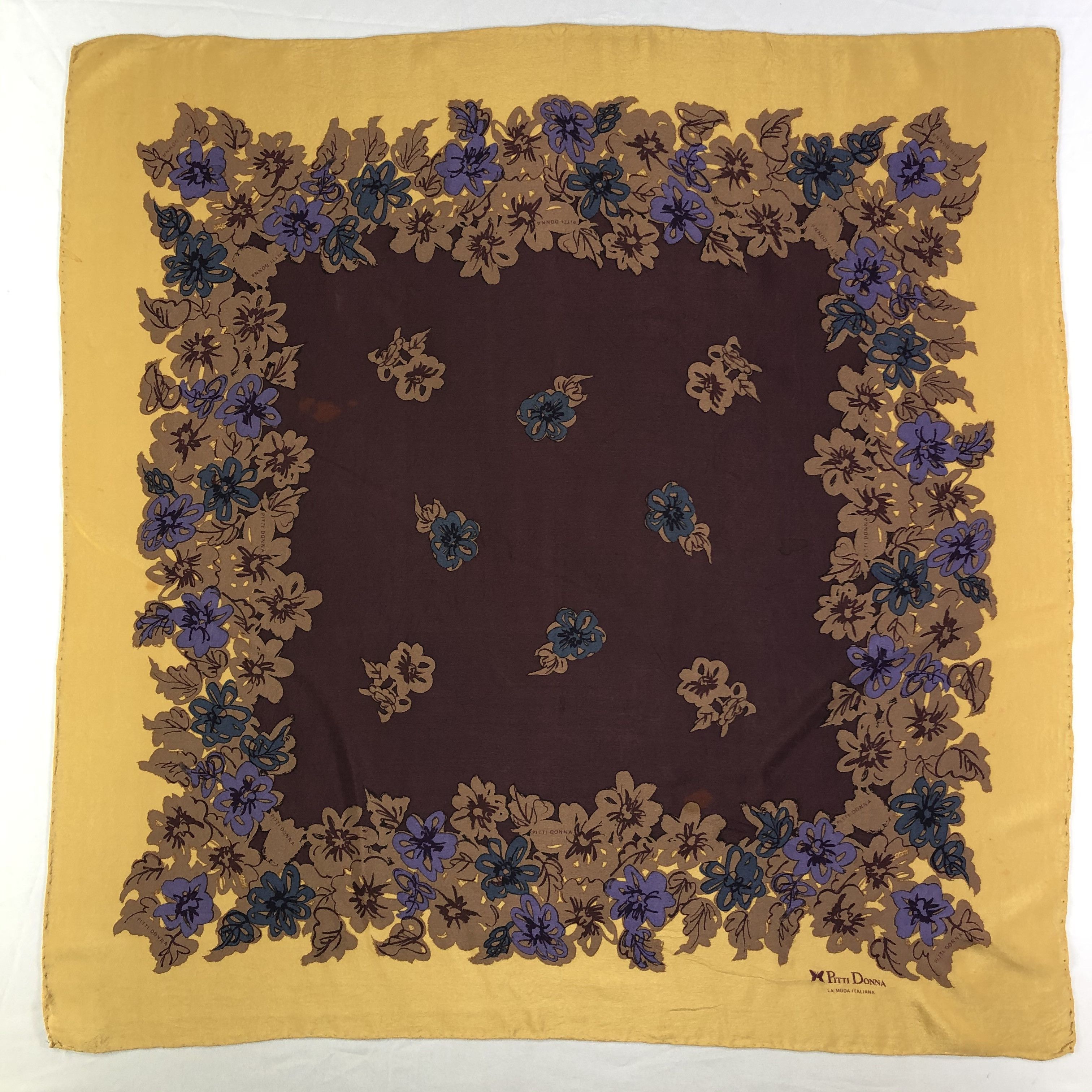 Vintage Vintage Pitti Donna Silk Scarf Size ONE SIZE - 2 Thumbnail