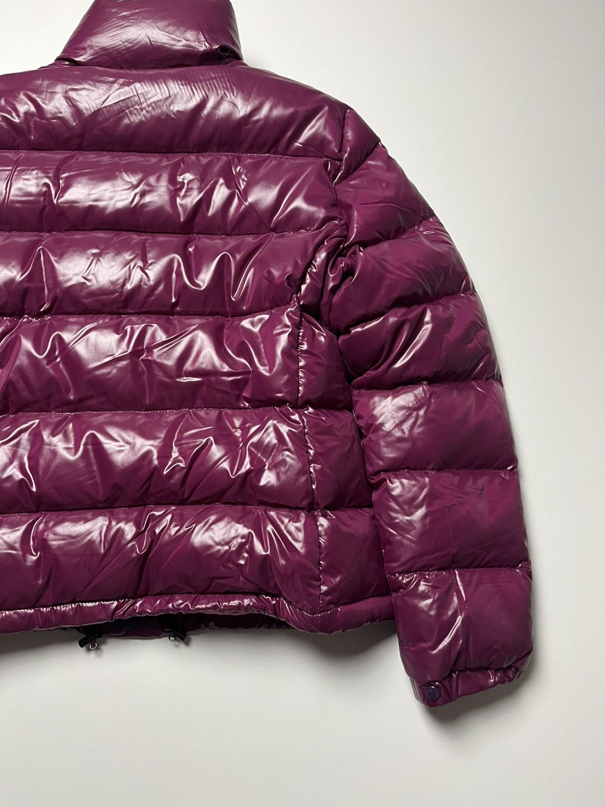 Moncler Moncler Glossy Down Puffer Jacket Burgundy Size L / US 10 / IT 46 - 10 Thumbnail