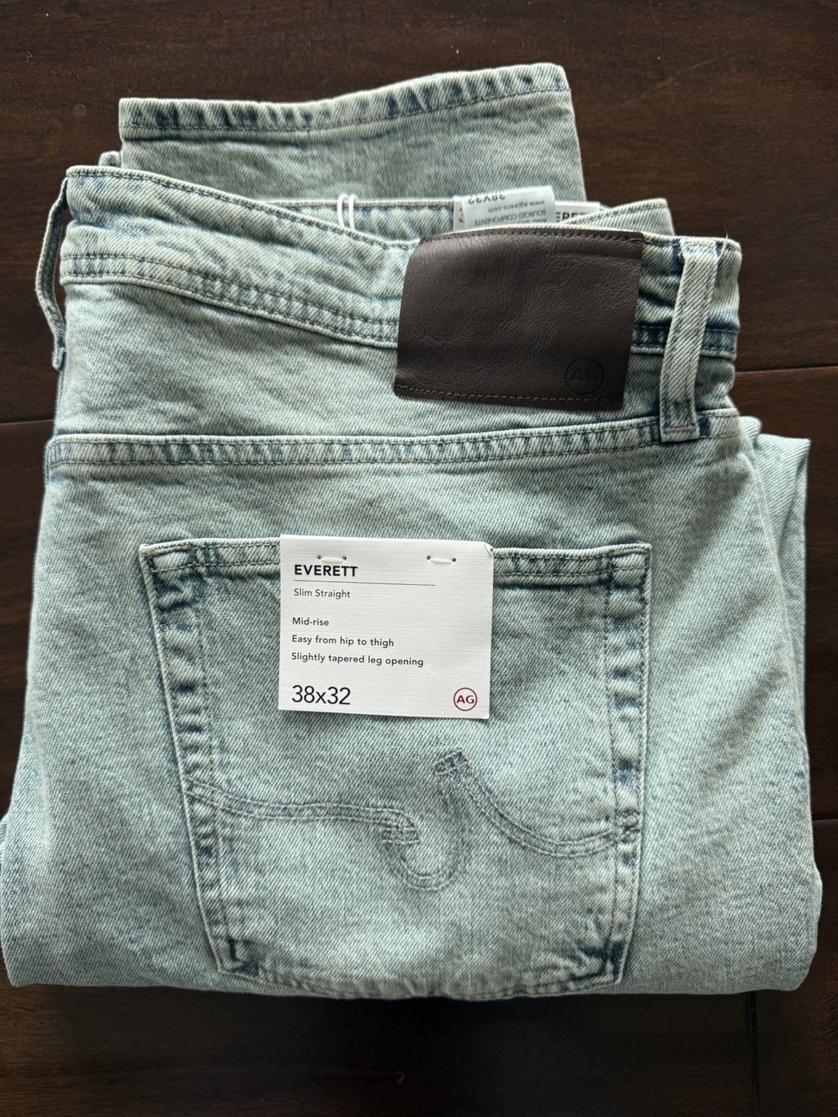 AG Adriano Goldschmied AG Everett Slim Straight Leg Jeans Size US 38 / EU 54 - 1 Thumbnail