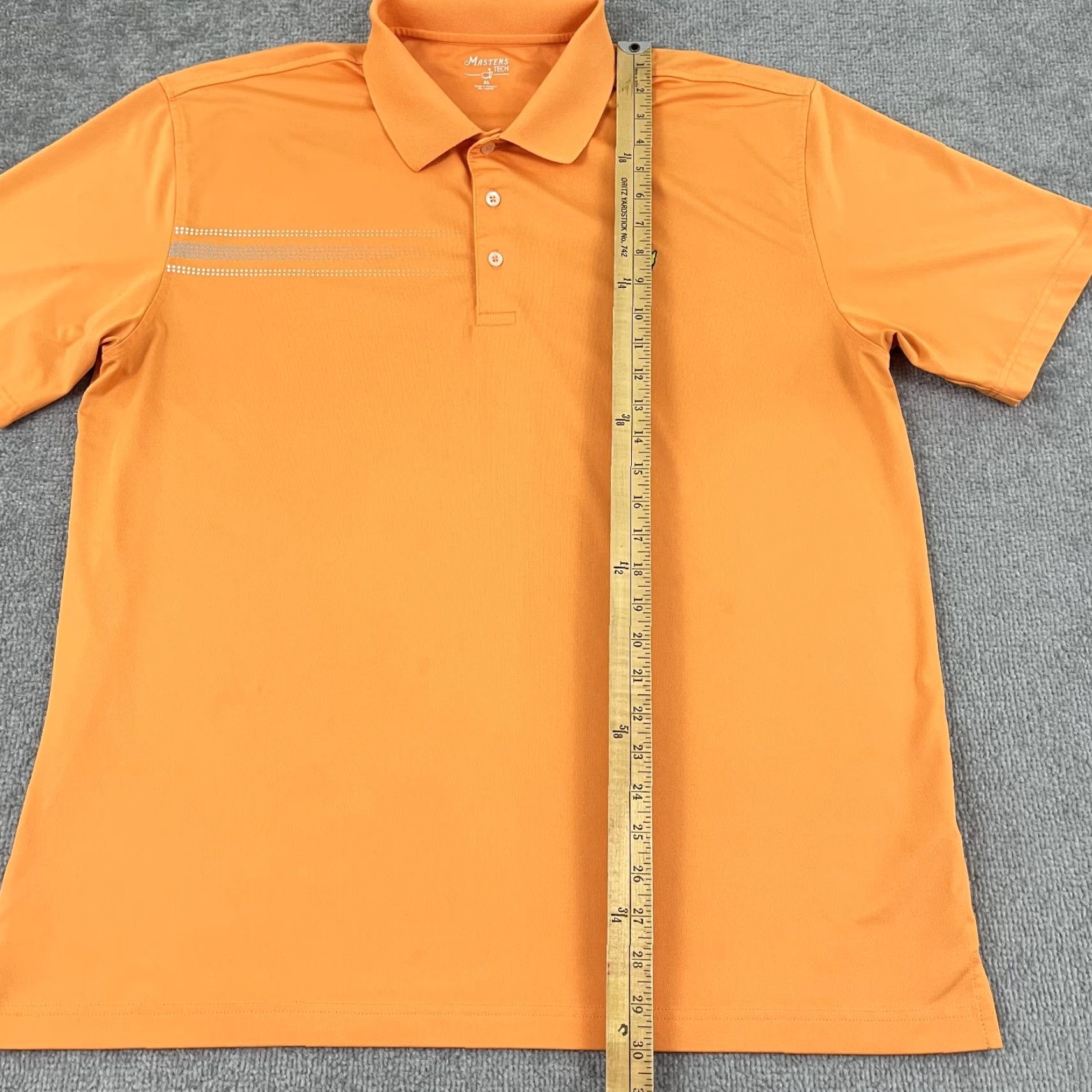 Vintage Masters Tech Polo Shirt Mens XL Orange Augusta Major Golf Performance Stretch Polo Shirt Size US XL / EU 56 / 4 - 5 Thumbnail