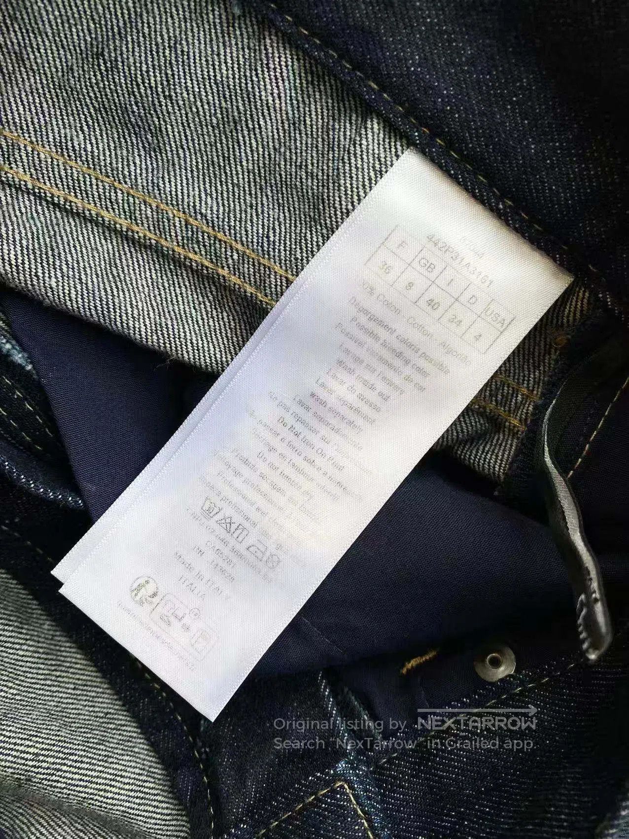 Dior Dior Old flower jeans inside| Size 24" / US 00 / IT 34 - 5 Thumbnail