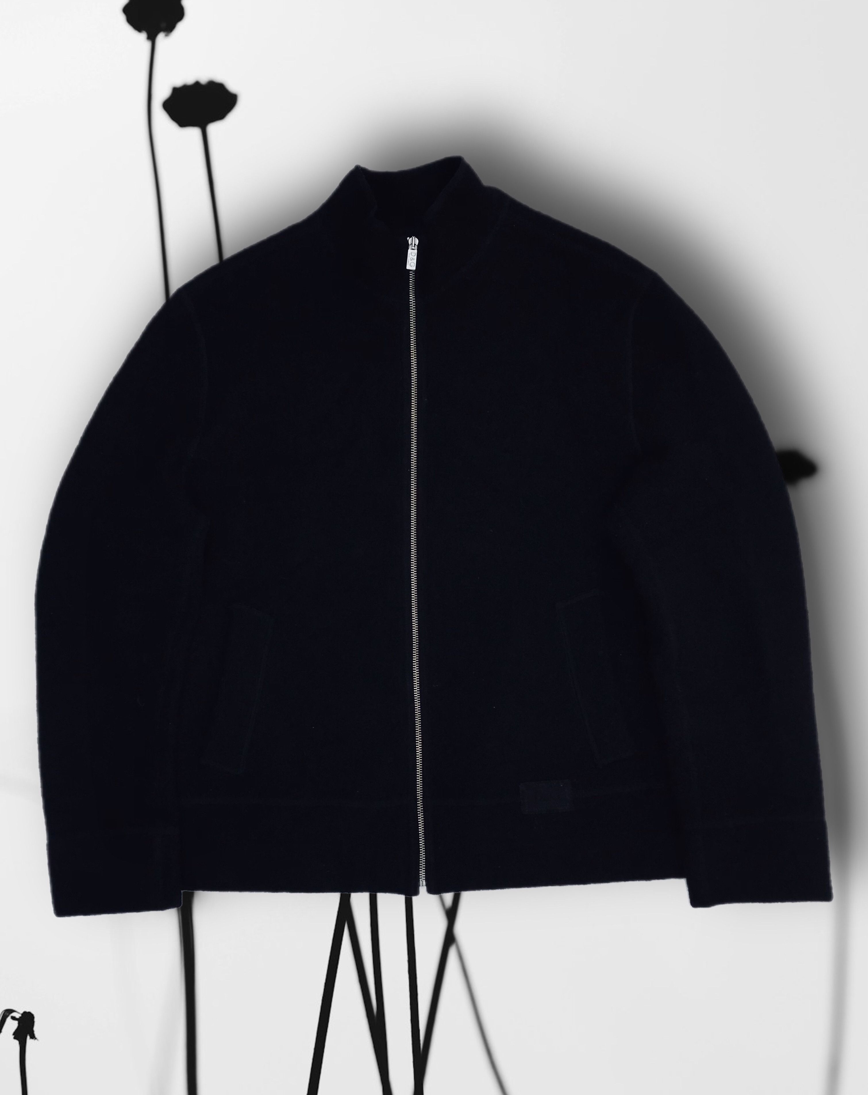 Dolce & Gabbana Dolce & Gabbana Wool Jacket Men’s Zip Bomber Black Vintage Size US L / EU 52-54 / 3 - 1 Thumbnail