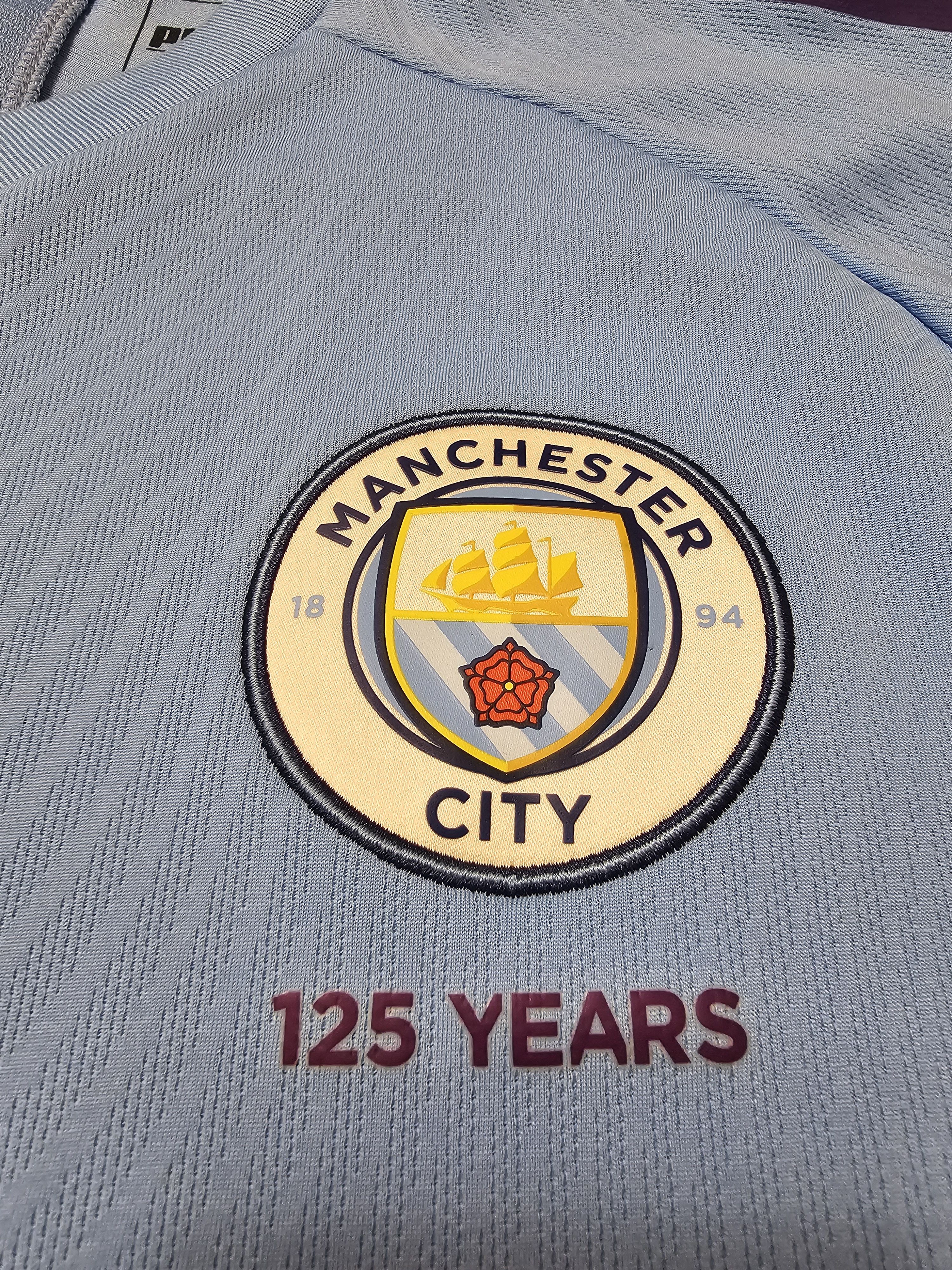 Puma MANCHESTER CITY 2019 2020 HOME FOOTBALL SHIRT SOCCER JERSEY Size US XL / EU 56 / 4 - 4 Thumbnail
