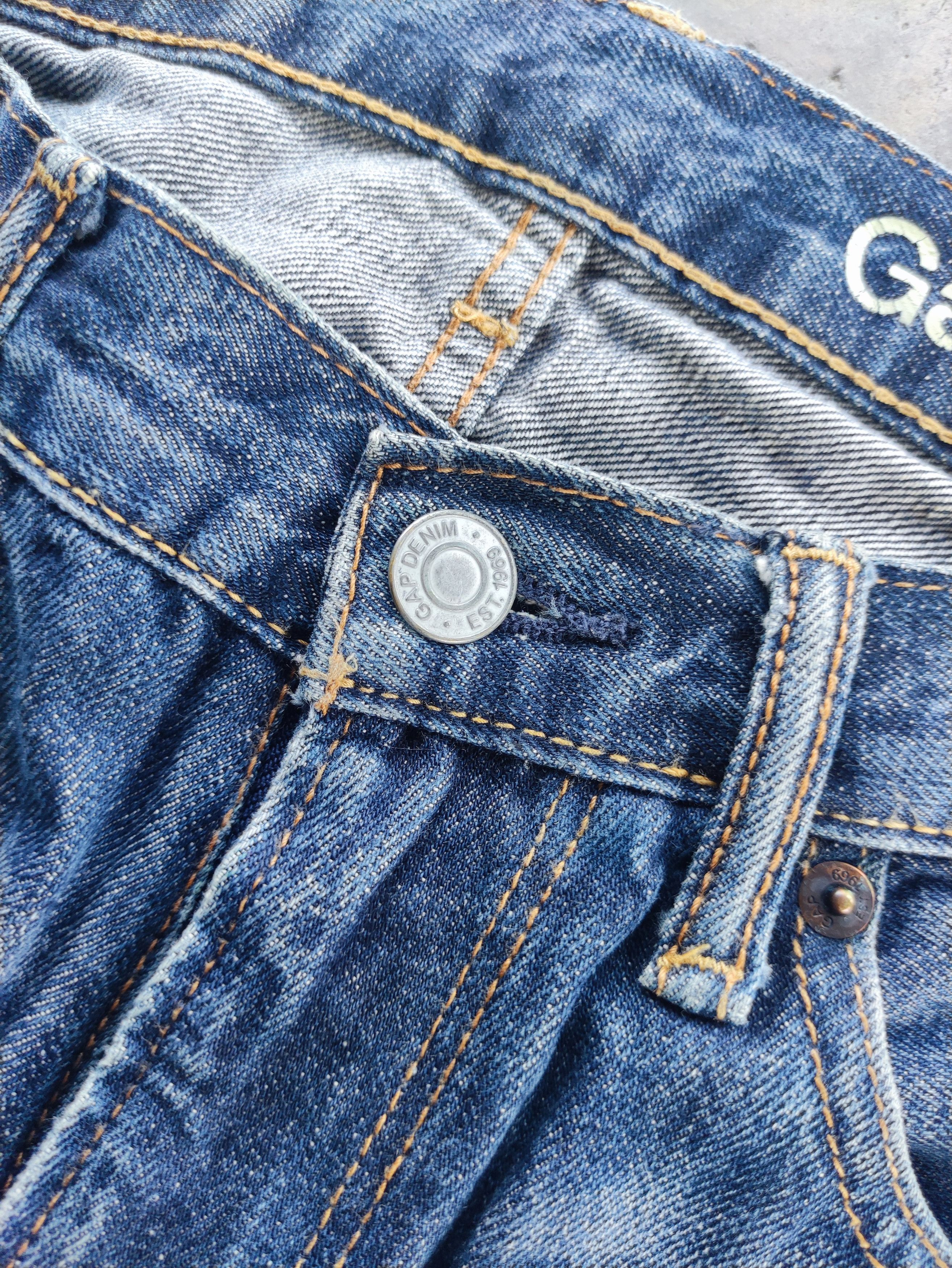 Gap × Jean Vintage Gap Distressed Faded Denim Pants Jeans W29 Size US 29 - 5 Thumbnail