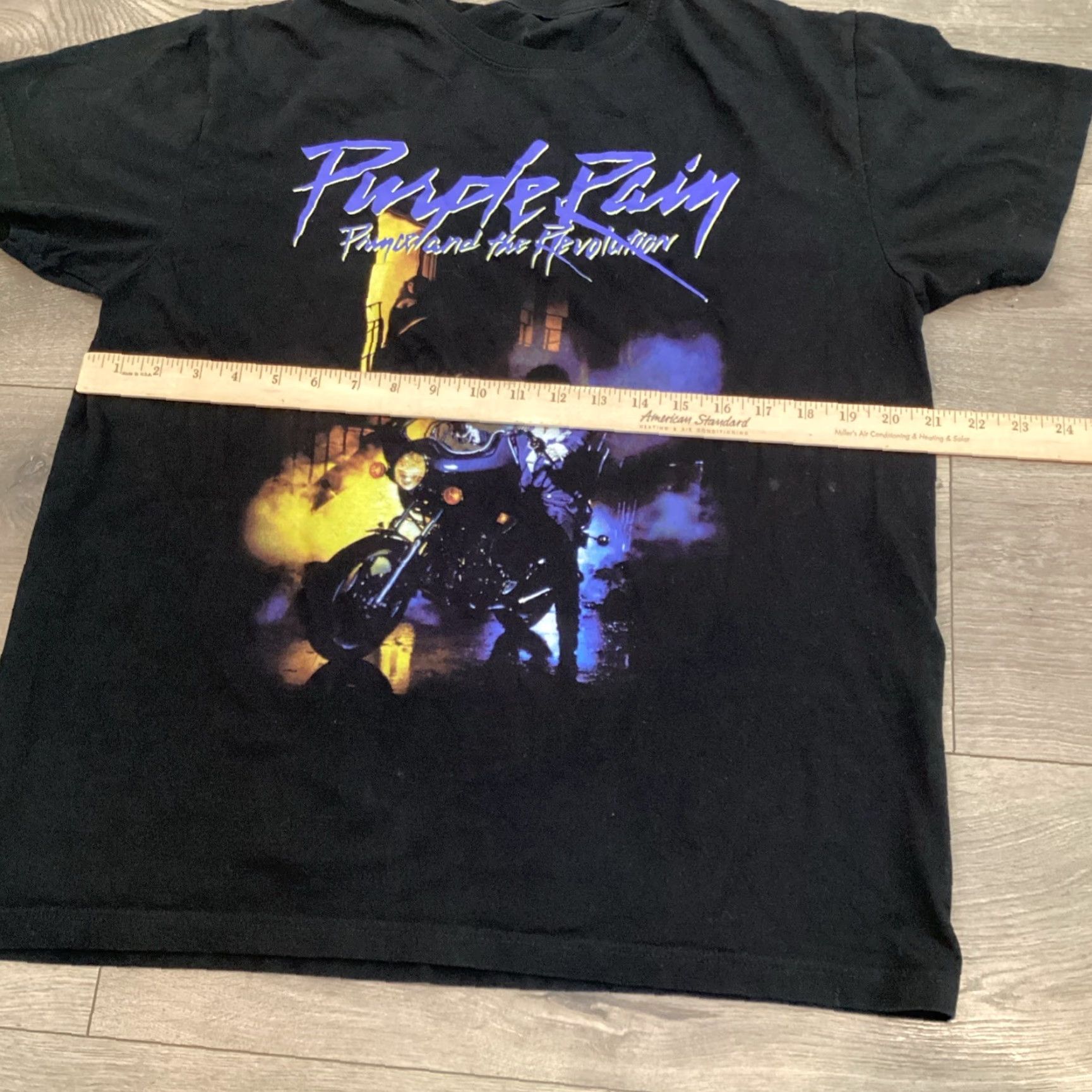 Prince The Prince Estate Official & Approved Prince Shirt Black Large Mens 100% Cotton Graphic Purple Rain Size US 33 - 3 Thumbnail