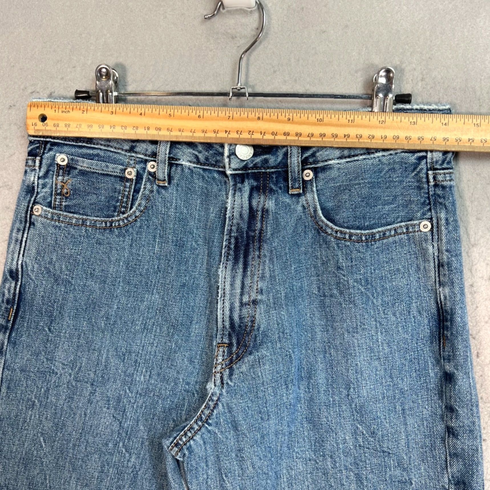 Calvin Klein Calvin Klein Jeans Womens Straight Leg Blue Denim 27 Regular 5-Pocket Design Womens Jeans Size 27" / US 4 / IT 40 - 6 Thumbnail