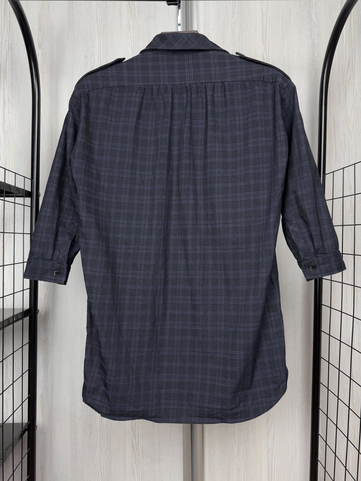 Sandro Sandro Paris Checkered Wool Cotton Short Shirt Dress size 1 Size S / US 4 / IT 40 - 8 Thumbnail